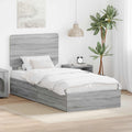 Aufbewahrungsbett Graues Sonoma 75 x 190 cm Holzwerkstoff