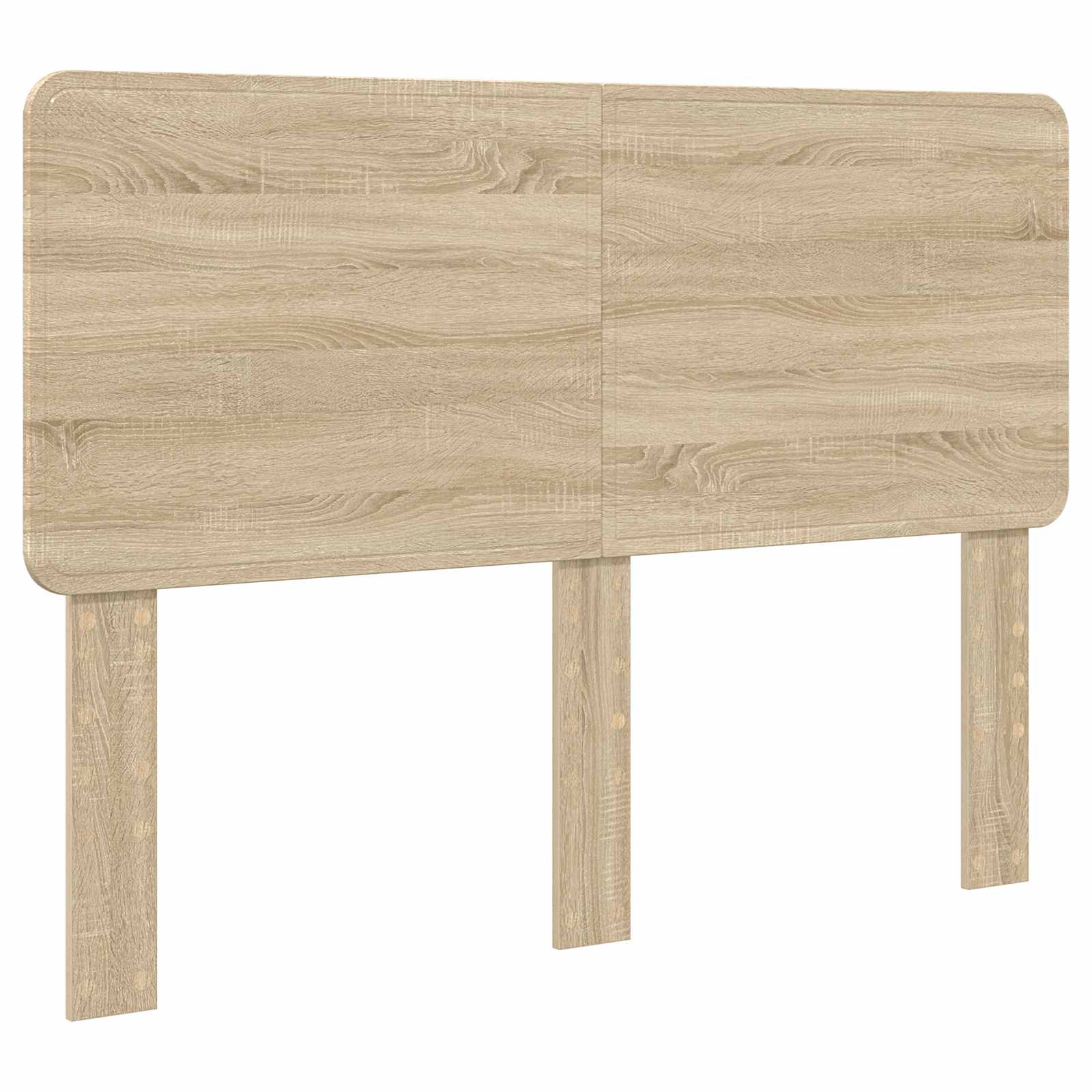 Bettrahmen mit Kopfteil Sonoma-Eiche 140 x 190 cm Holzwerkstoff