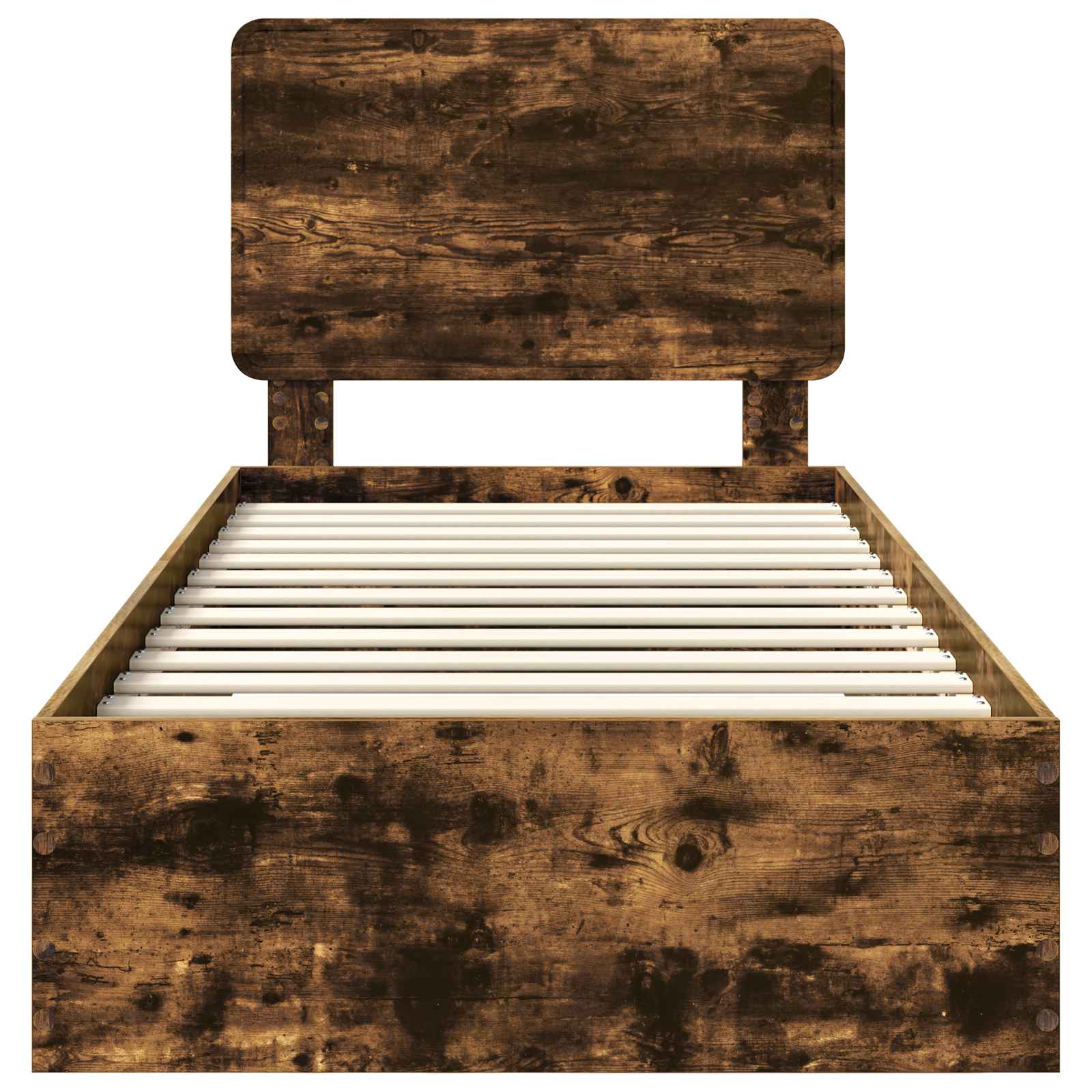 Bettrahmen Geräucherte Eiche 100 x 200 cm Holzwerkstoff
