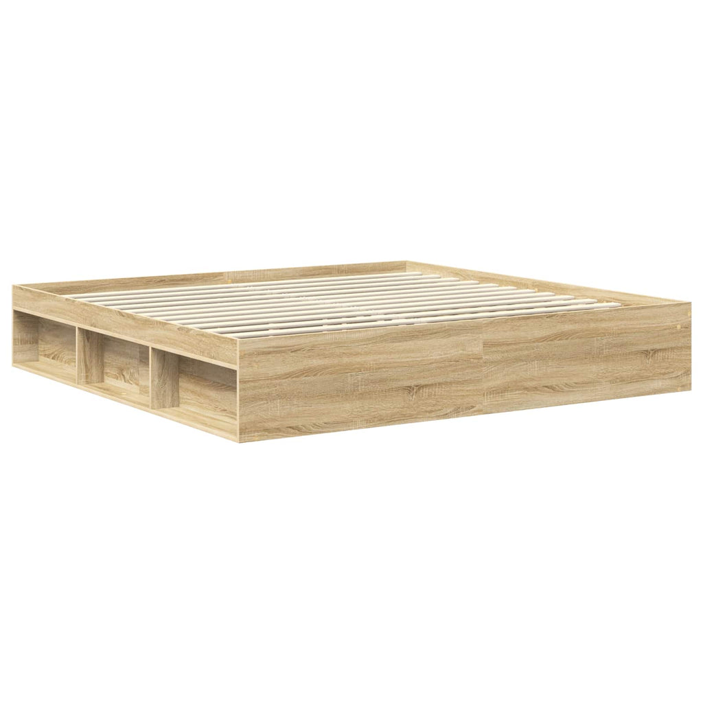 Bettrahmen Sonoma 200 x 200 cm Massives Kiefernholz