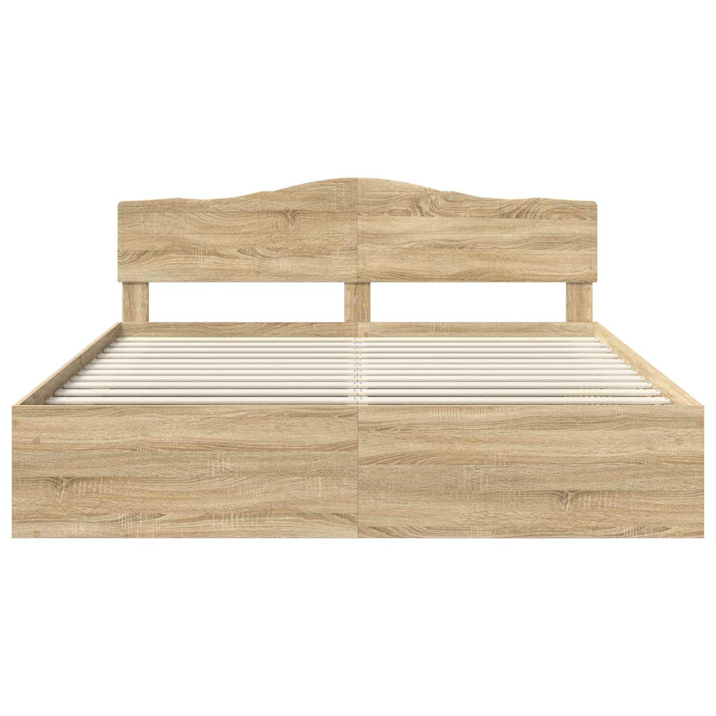 Bettrahmen Sonoma 200 x 200 cm Massives Kiefernholz