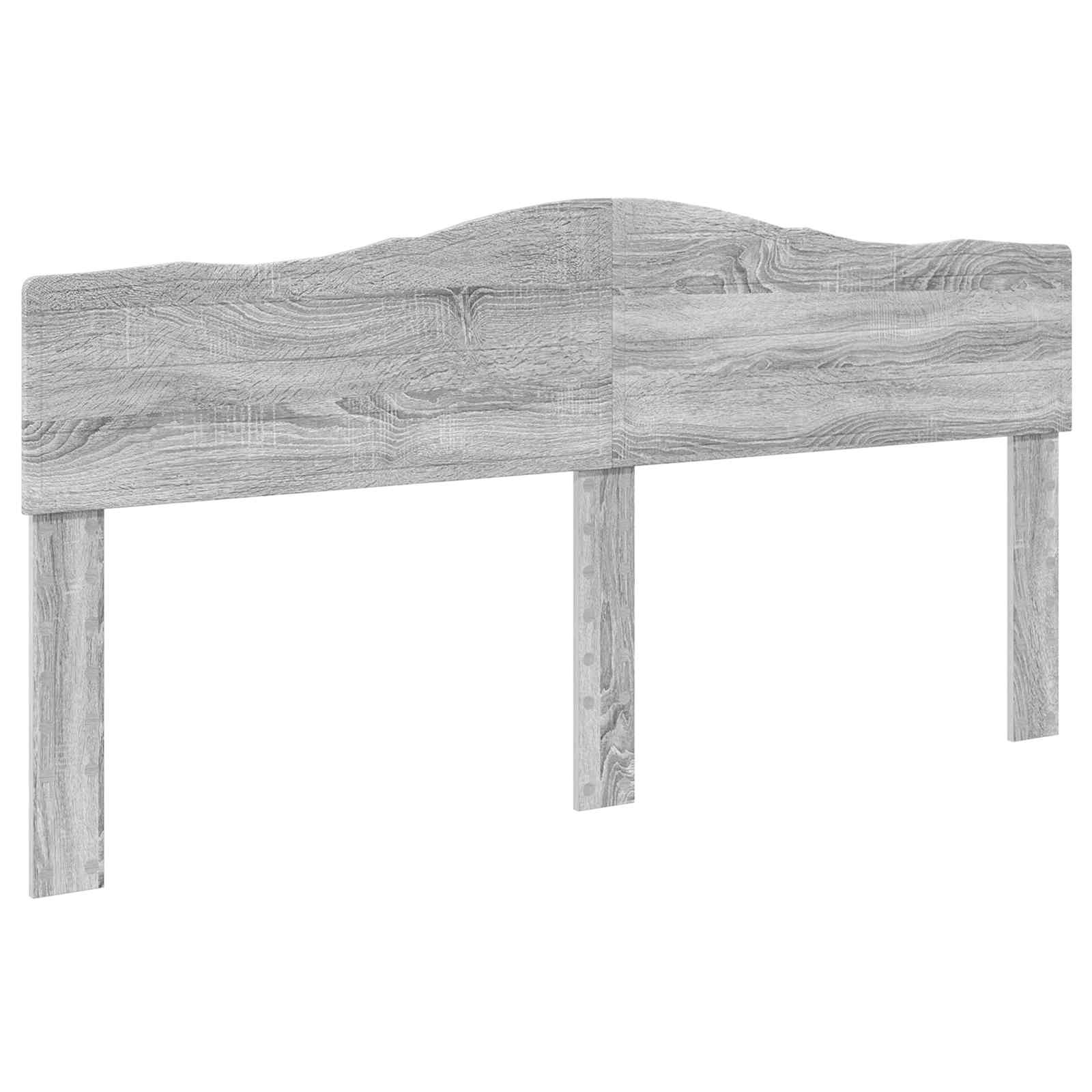 Bettrahmen Graues Sonoma 200 x 200 cm Massives Kiefernholz