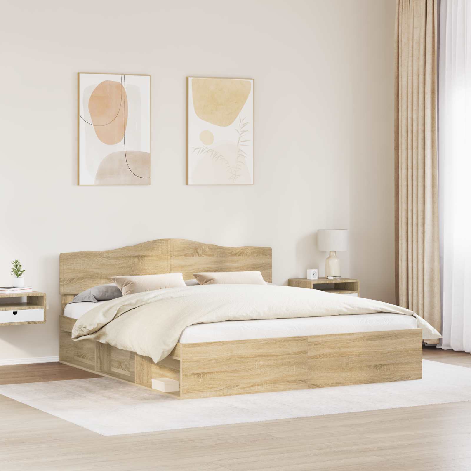 Bettrahmen Sonoma 180 x 200 cm Massives Kiefernholz