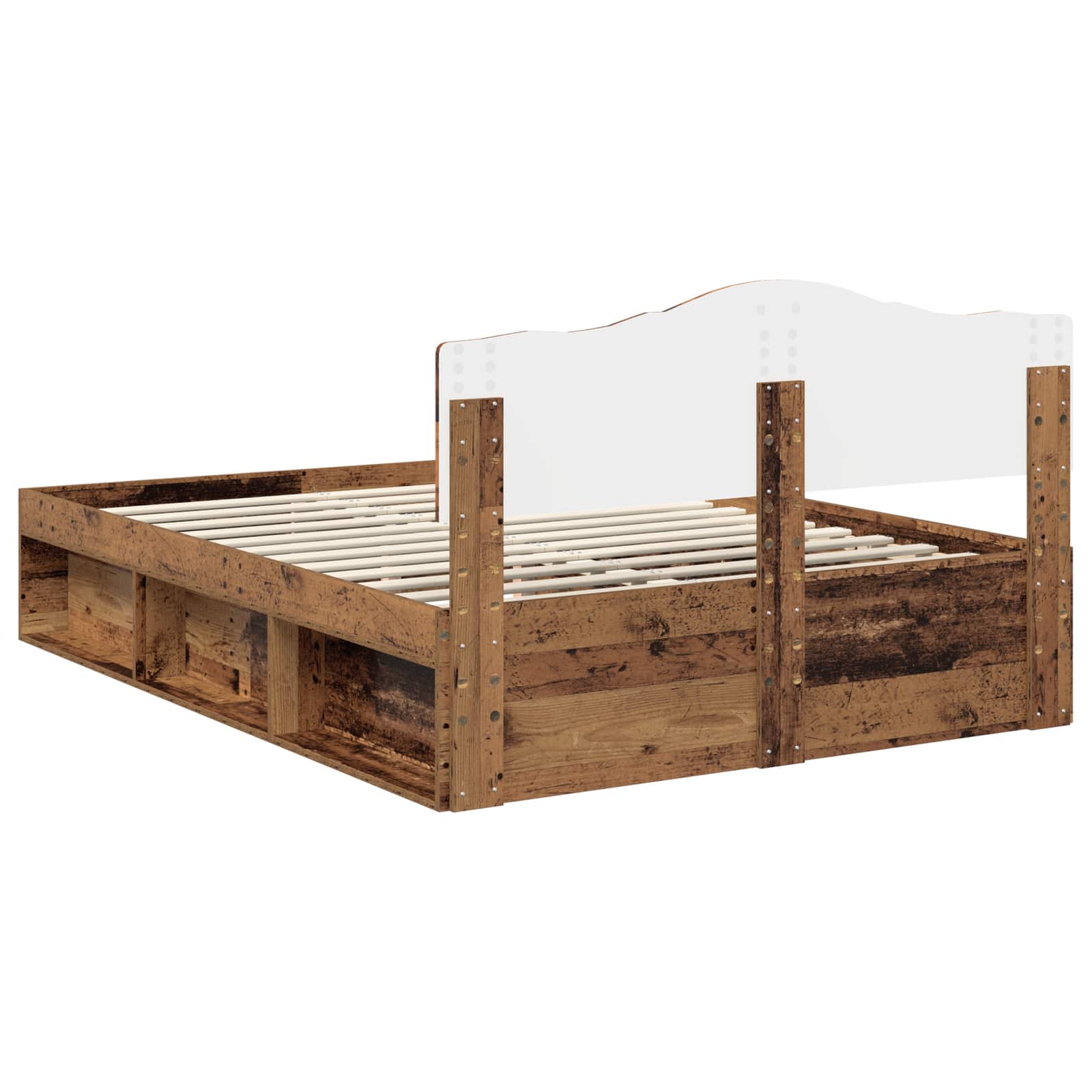 Bettrahmen Altholz 150 x 200 cm Massives Kiefernholz