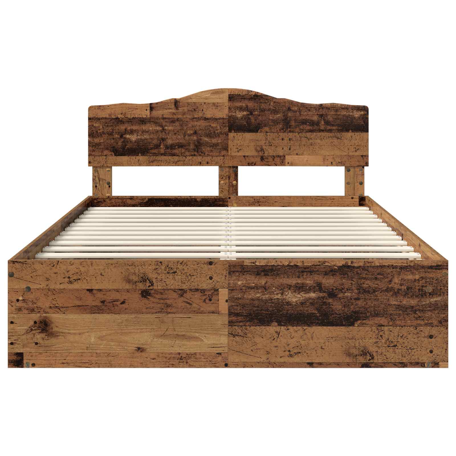 Bettrahmen Altholz 140 x 190 cm Massives Kiefernholz