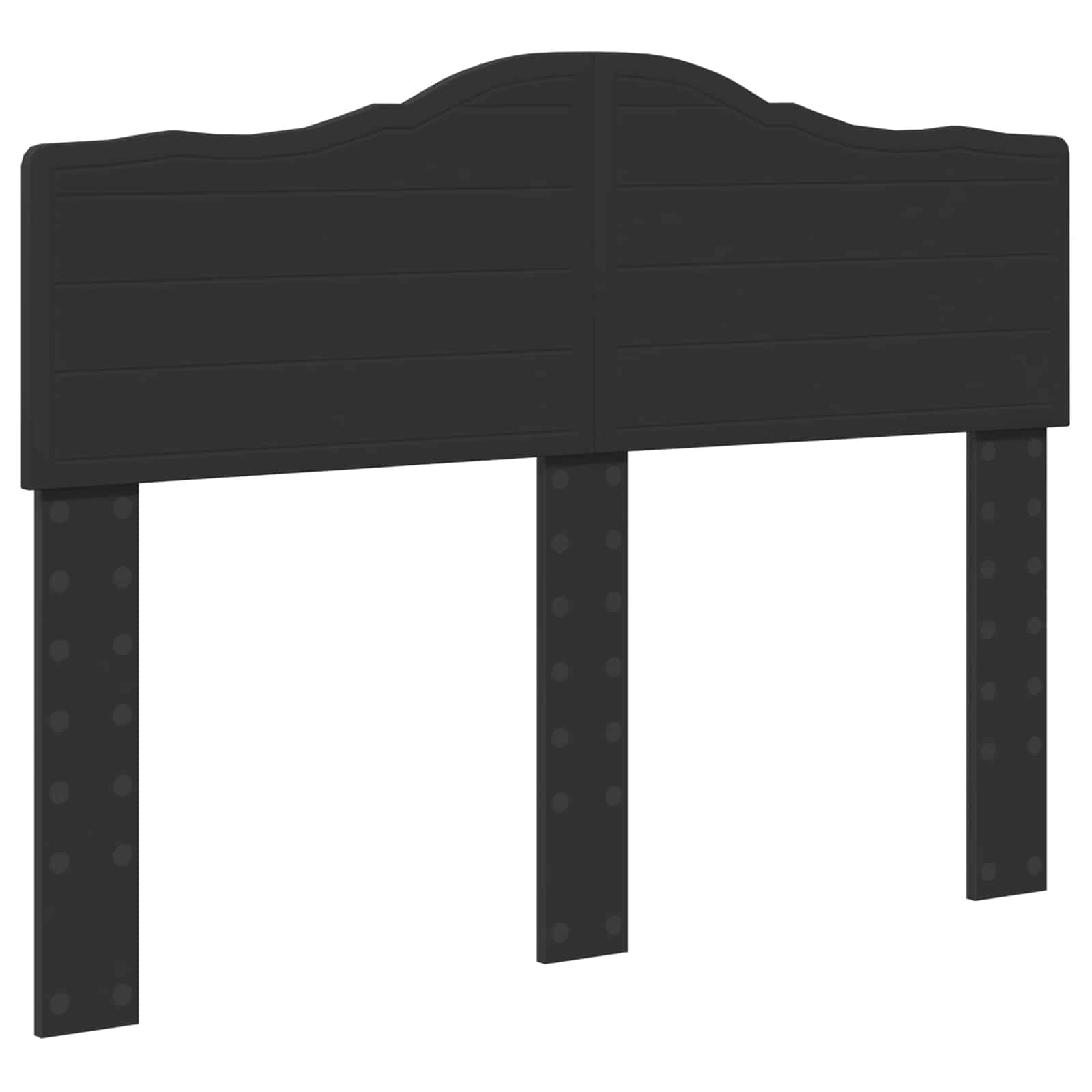 Bettrahmen Schwarz 120 x 200 cm Massives Kiefernholz