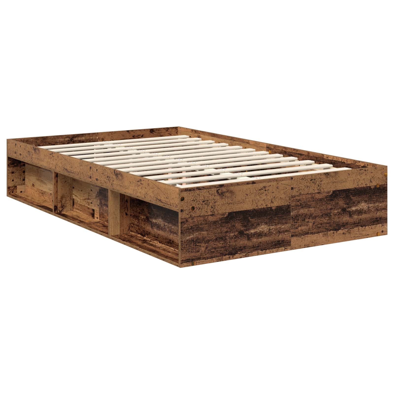 Bettrahmen Altholz 120 x 200 cm Massives Kiefernholz