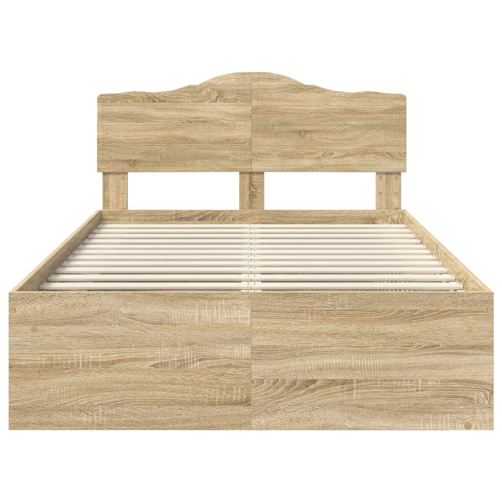 Bettrahmen Sonoma 120 x 190 cm Massives Kiefernholz