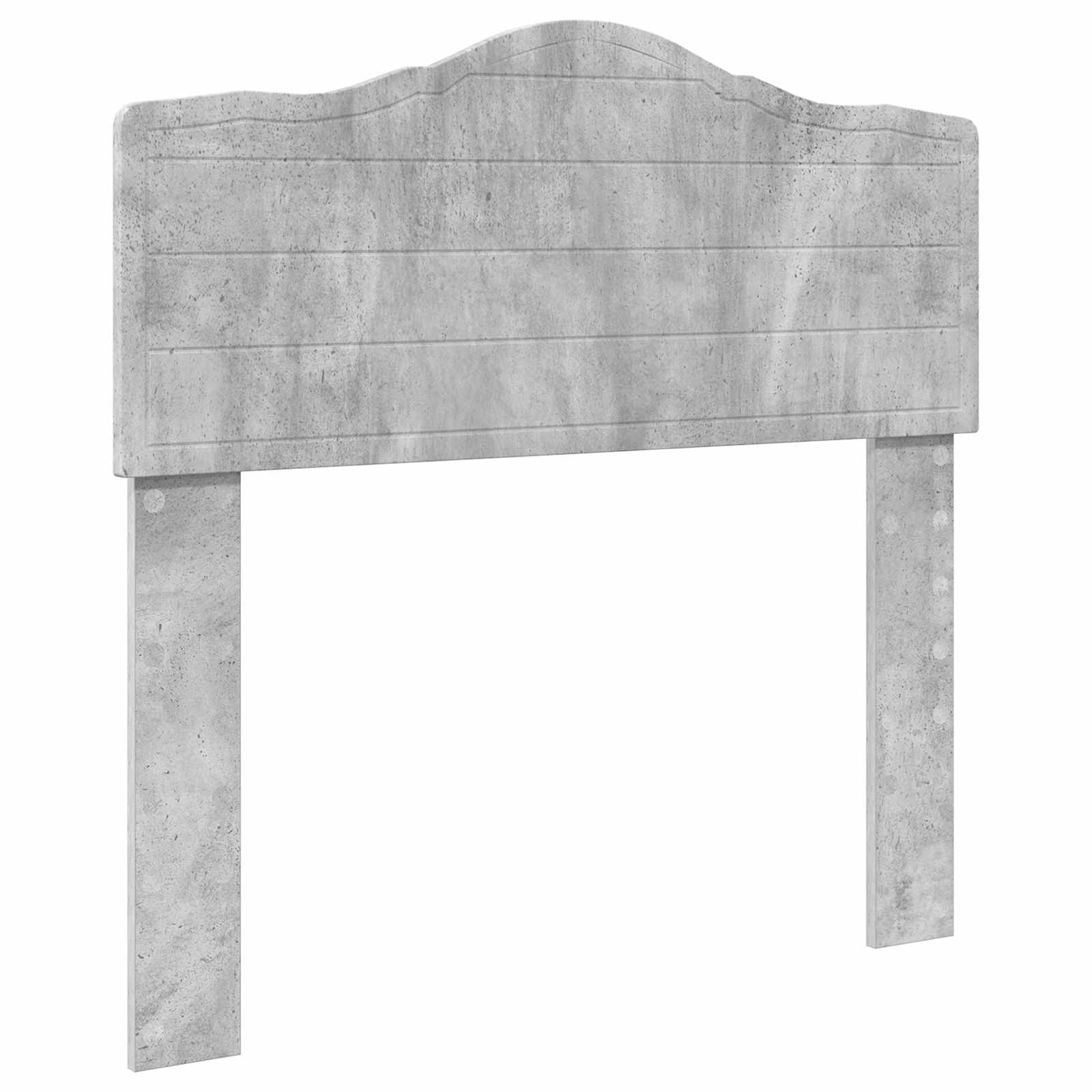 Bettrahmen Beton Grau 100 x 200 cm Massives Kiefernholz