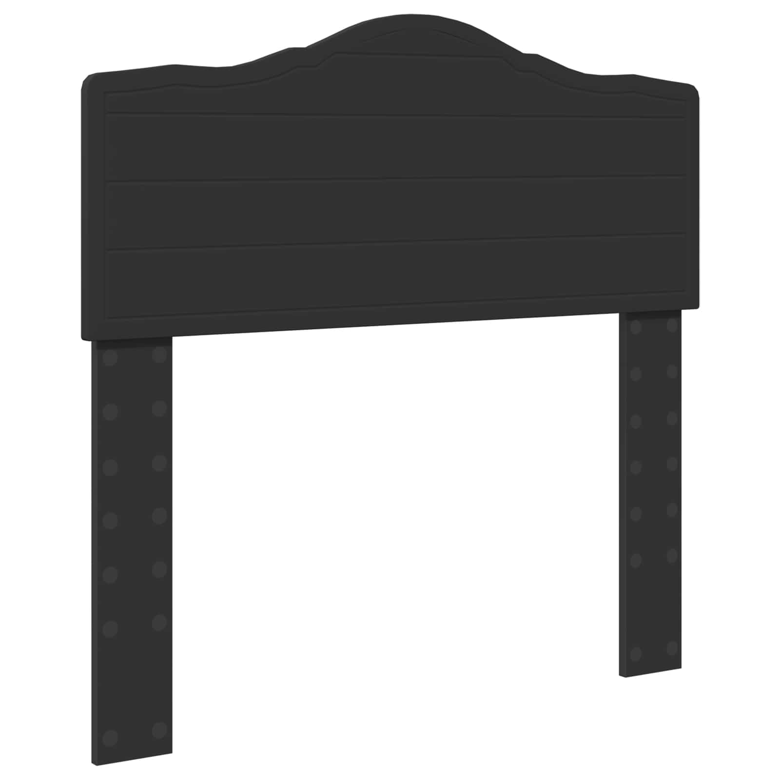 Bettrahmen Schwarz 90 x 190 cm Massives Kiefernholz