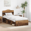 Bettrahmen Altholz 90 x 190 cm Massives Kiefernholz