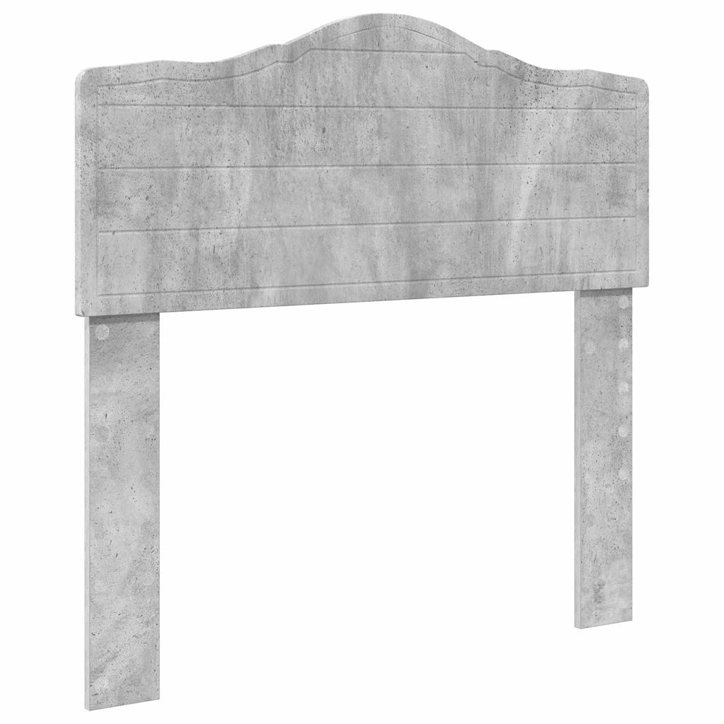 Bettrahmen Beton Grau 75 x 190 cm Massives Kiefernholz
