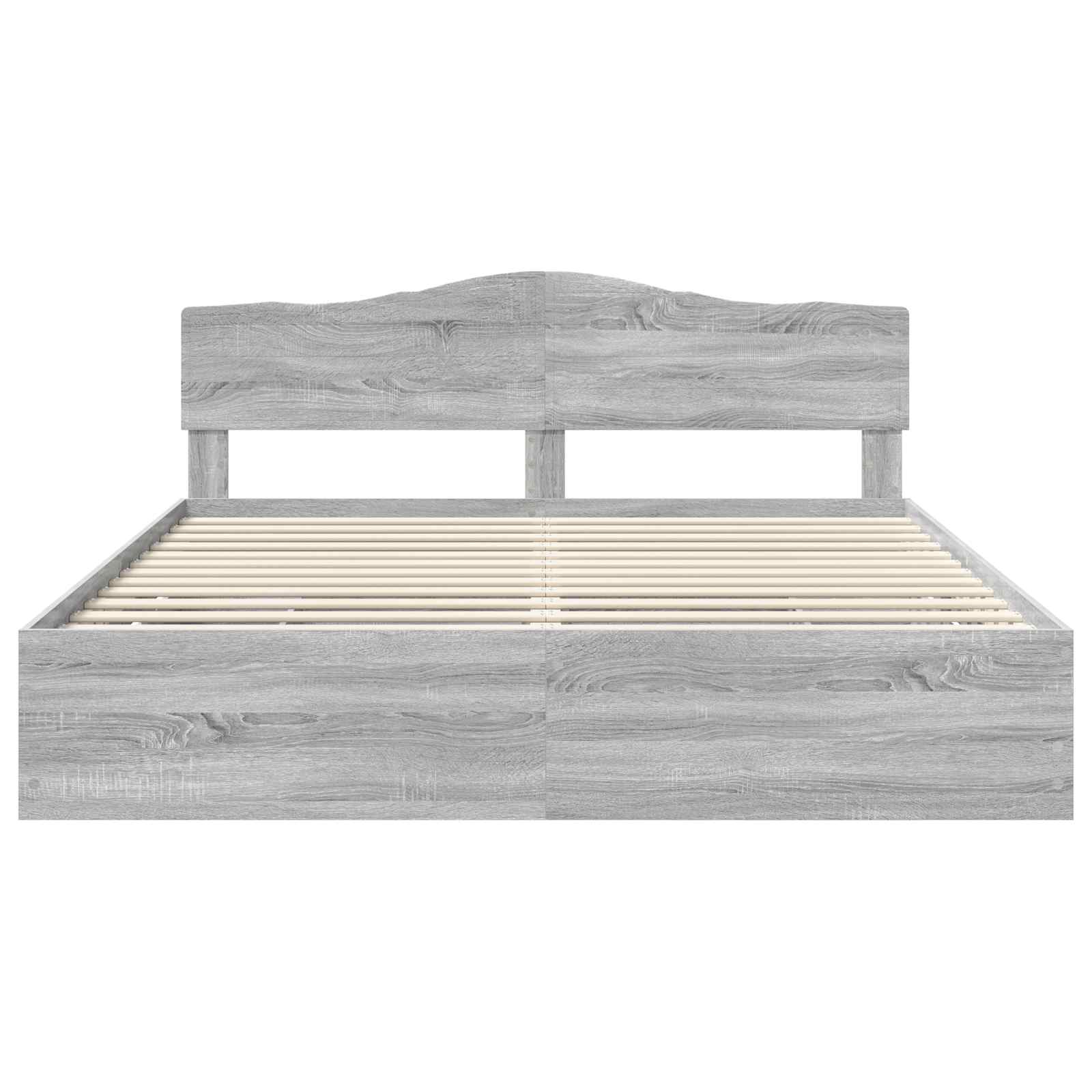 Bettrahmen Graues Sonoma 200 x 200 cm Ingenieurs Holz
