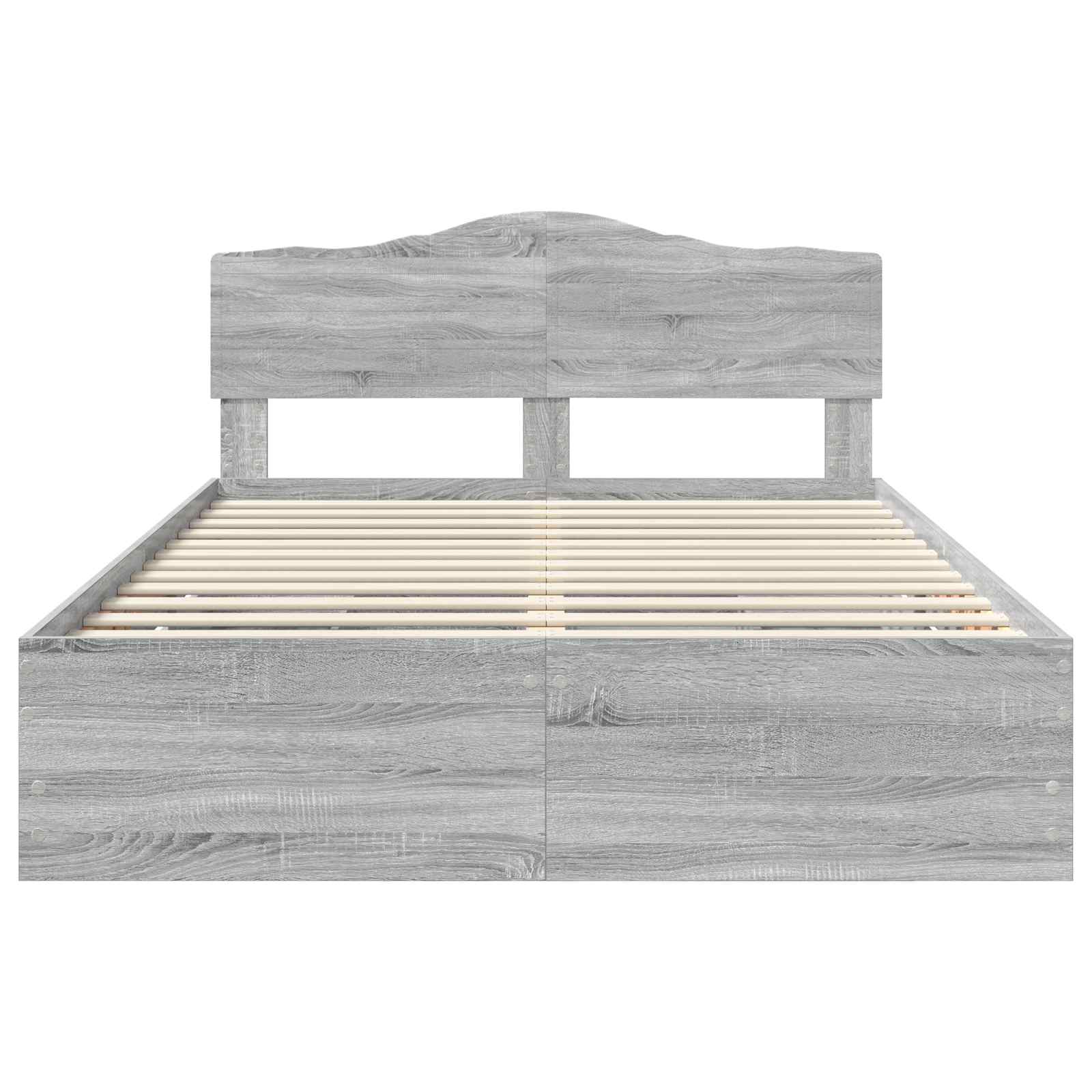 Bettrahmen Graues Sonoma 150 x 200 cm Ingenieurs Holz