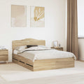 Bettrahmen Sonoma-Eiche 140 x 200 cm Ingenieurs Holz