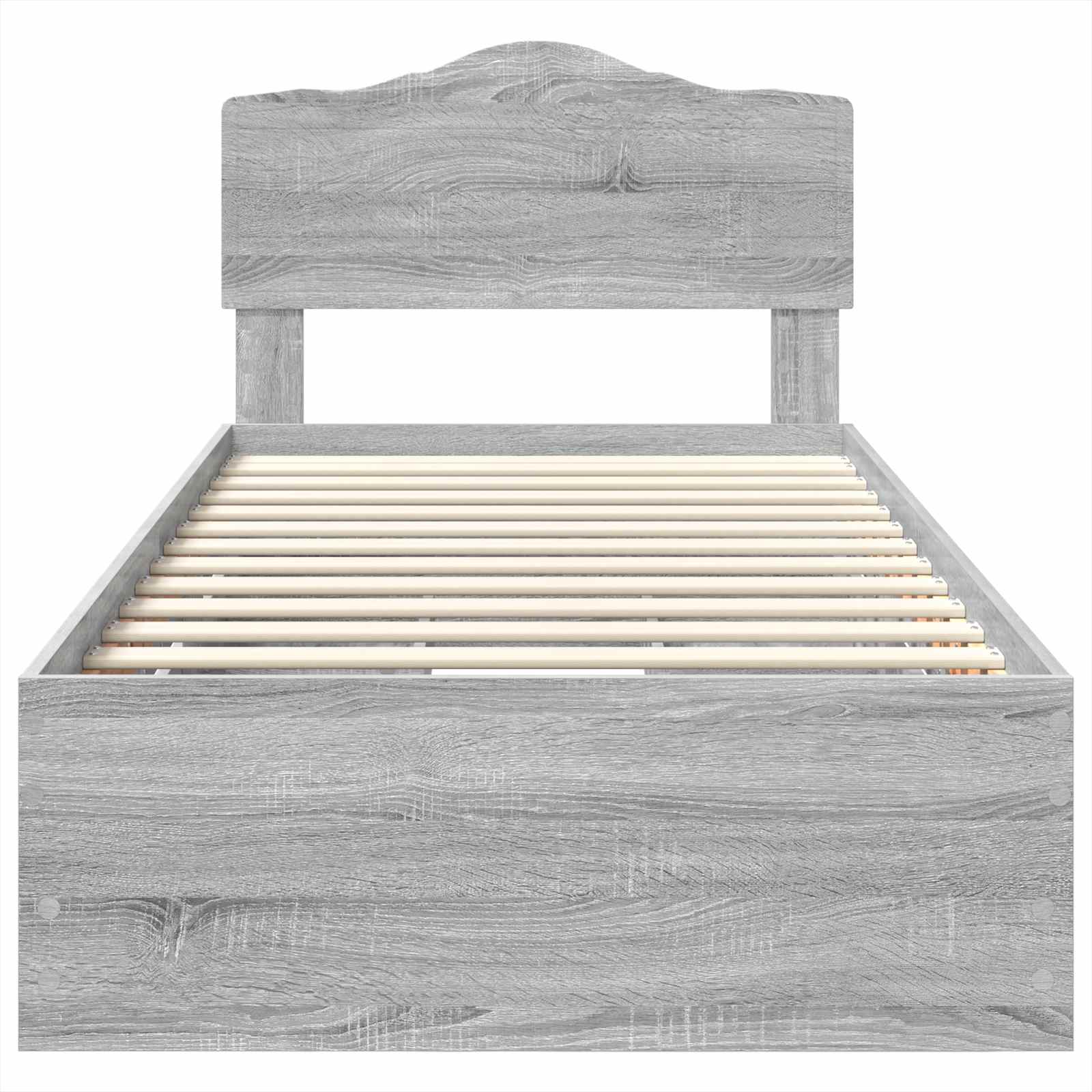 Bettrahmen Graues Sonoma 100 x 200 cm Ingenieurs Holz