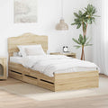 Bettrahmen Sonoma-Eiche 75 x 190 cm Ingenieurs Holz
