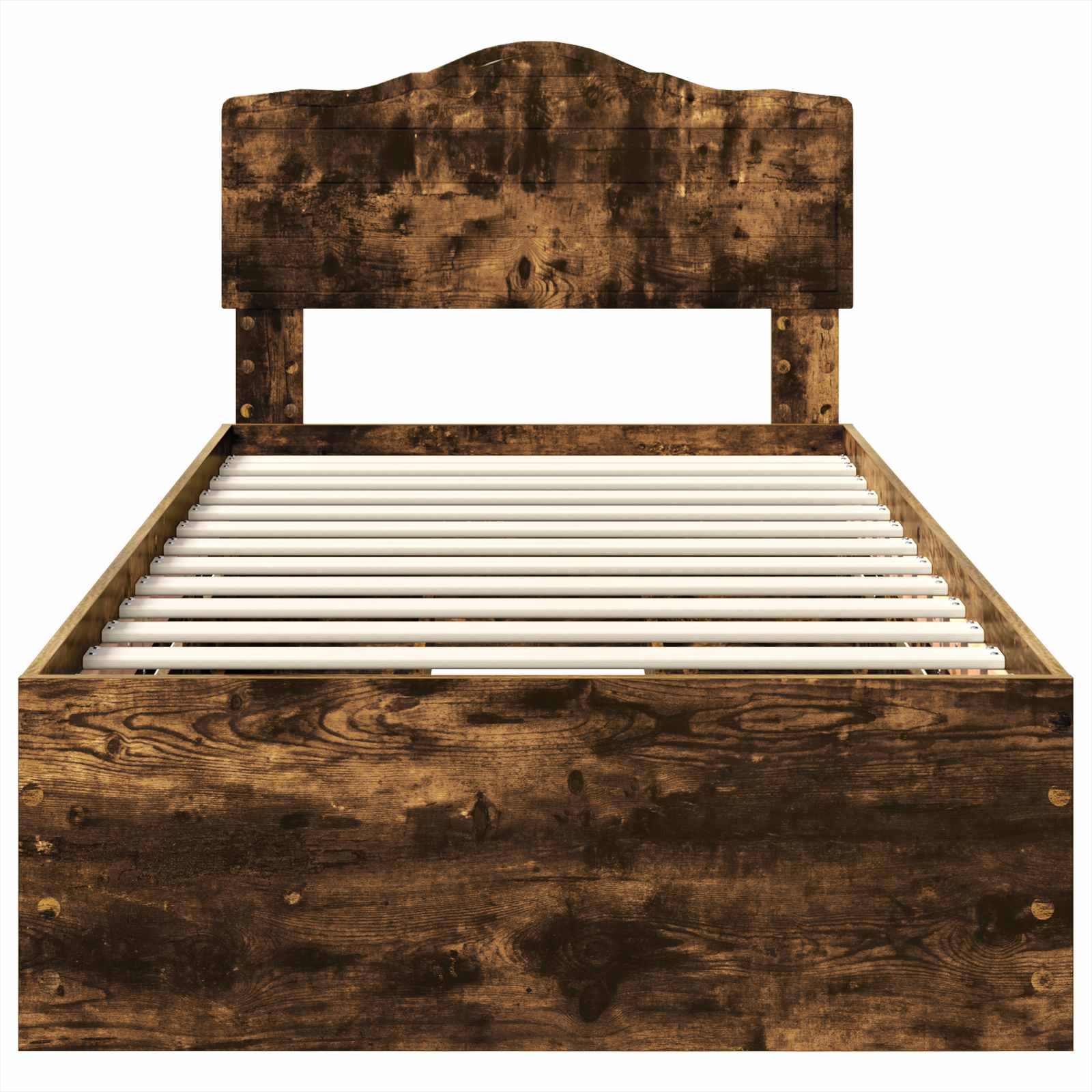 Bettrahmen Geräucherte Eiche 75 x 190 cm Ingenieurs Holz