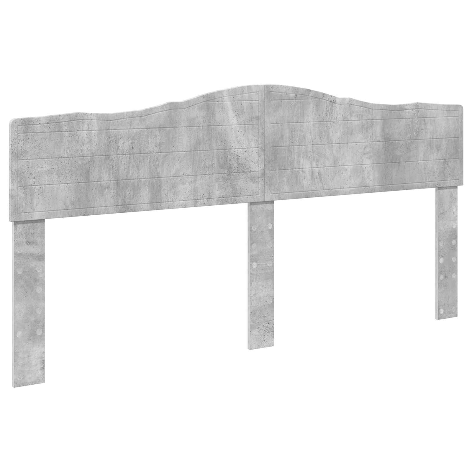Aufbewahrungsbett Beton Grau 200 x 200 cm Holzwerkstoff