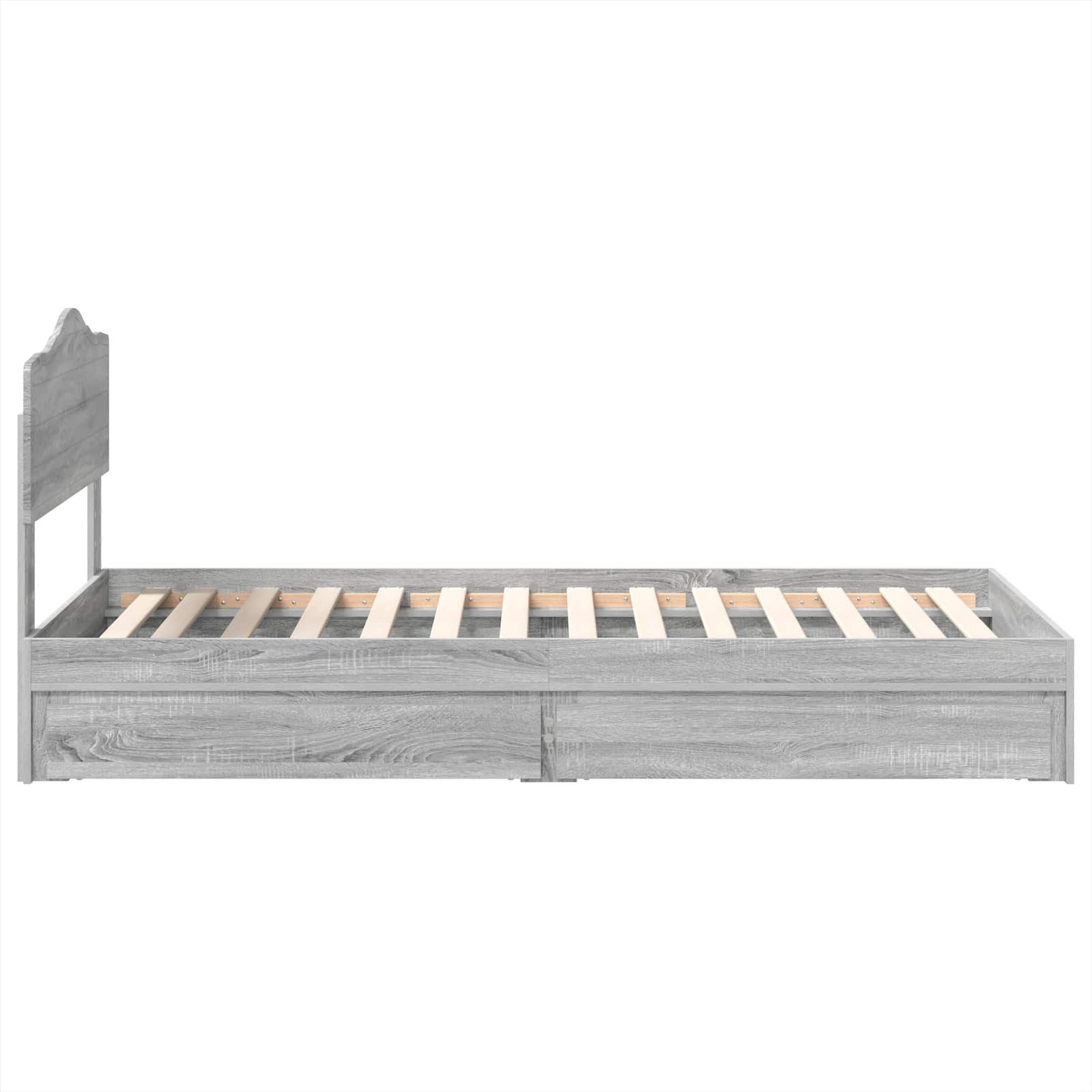 Aufbewahrungsbett Graues Sonoma 70 x 190 cm Holzwerkstoff