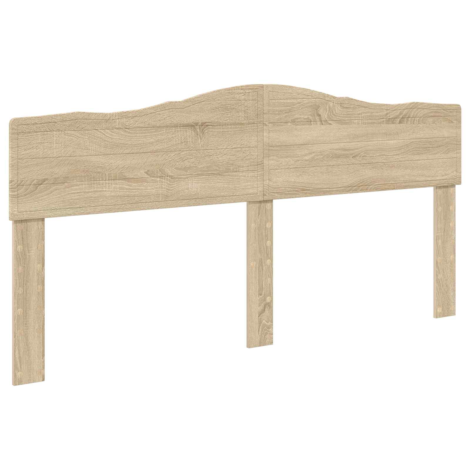 Bettrahmen mit Kopfteil Sonoma-Eiche 200 x 200 cm Holzwerkstoff