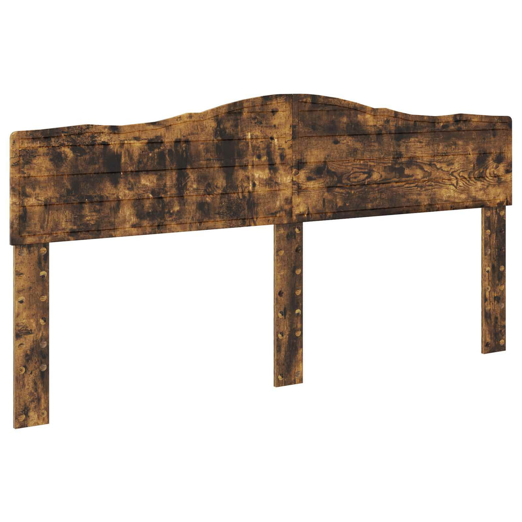 Bettrahmen Geräucherte Eiche 200 x 200 cm Holzwerkstoff