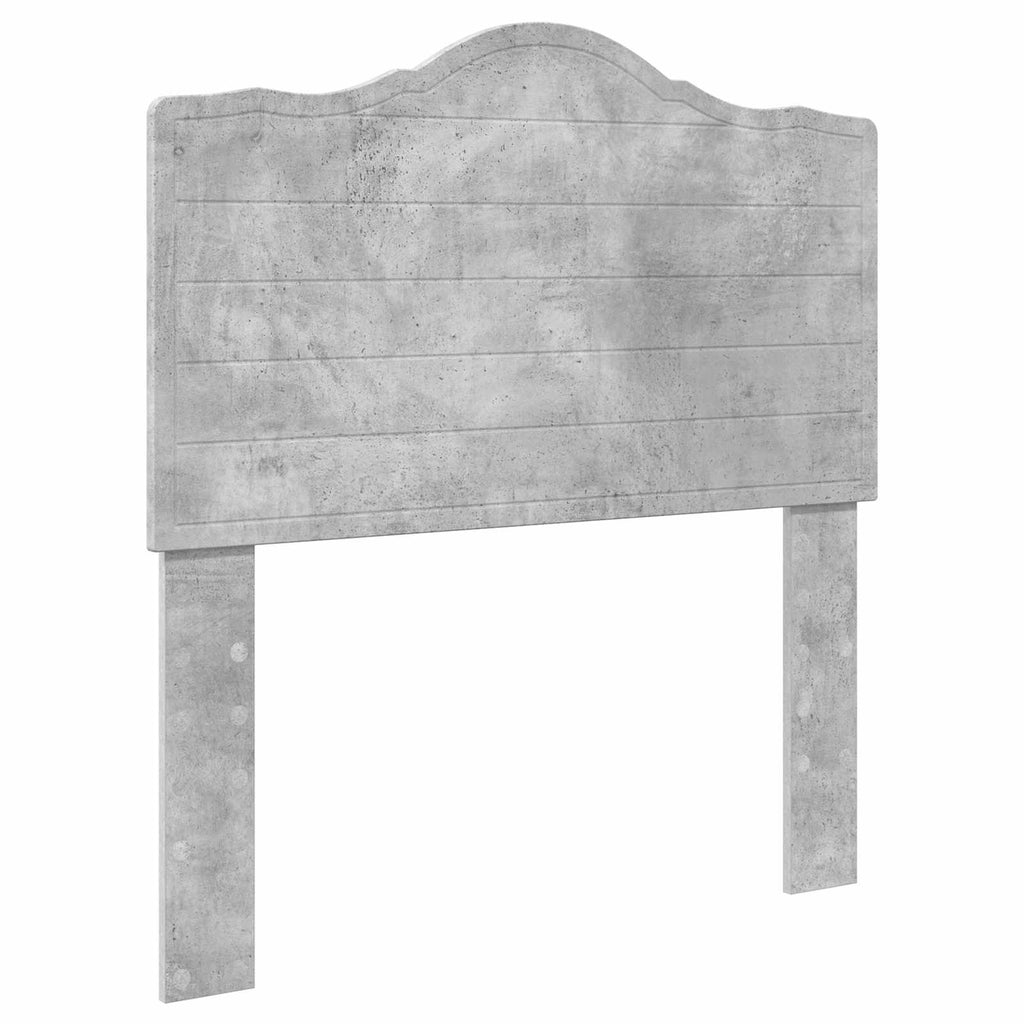 Bettrahmen mit Kopfteil Beton Grau 100 x 200 cm Holzwerkstoff