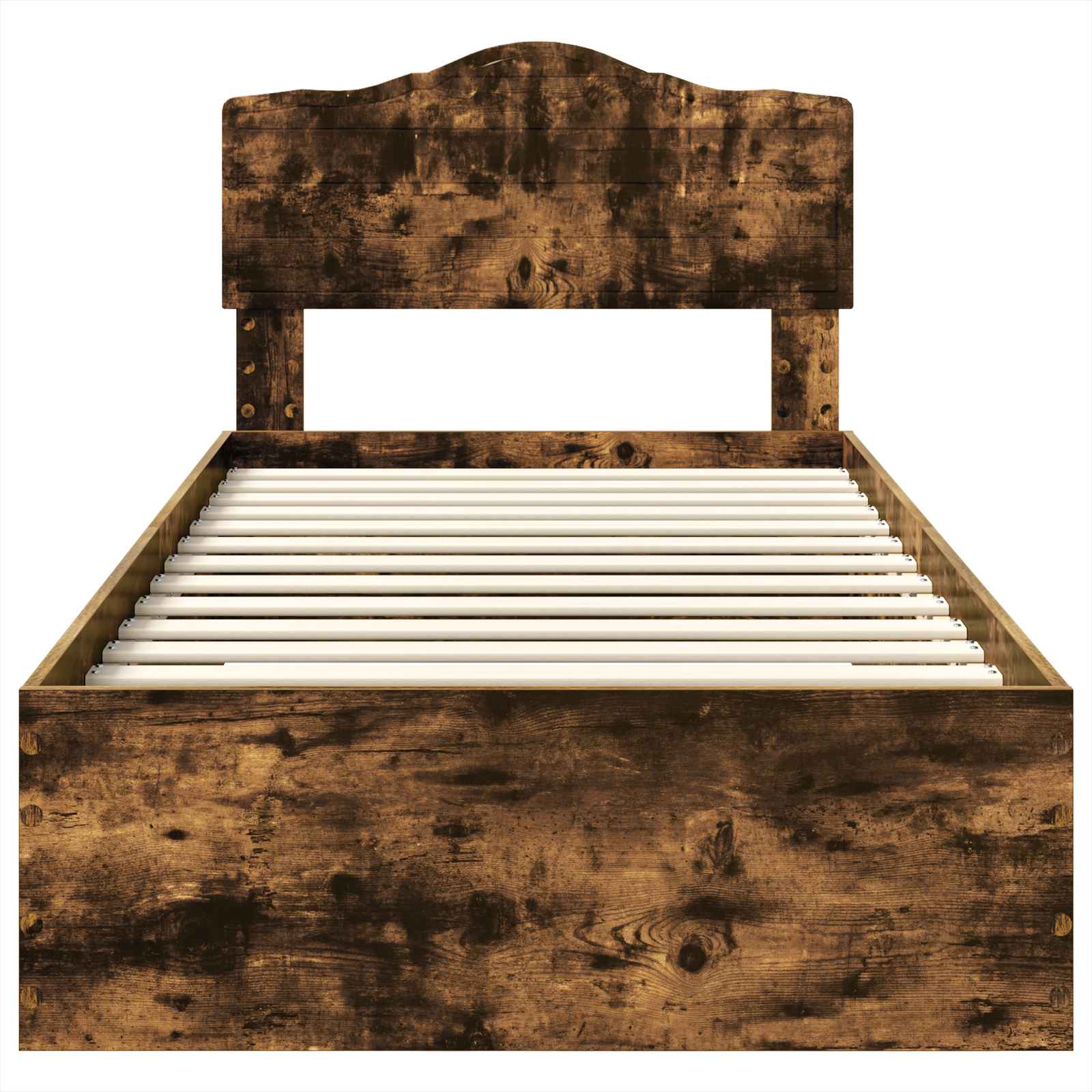 Bettrahmen Geräucherte Eiche 100 x 200 cm Holzwerkstoff