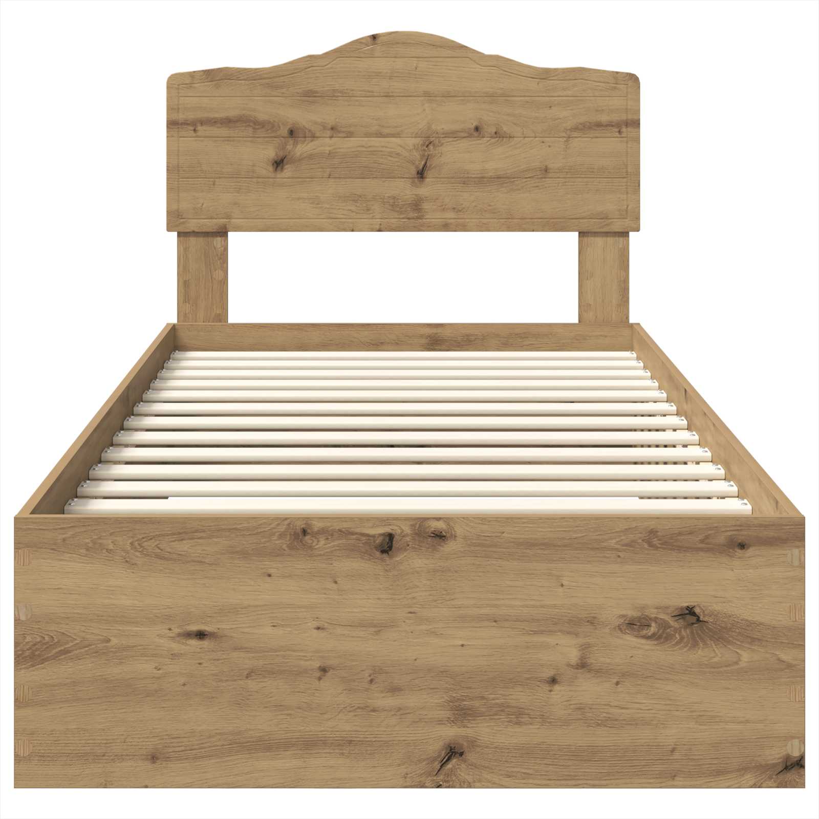 Bettrahmen Artisan-Eiche 100 x 200 cm Holzwerkstoff