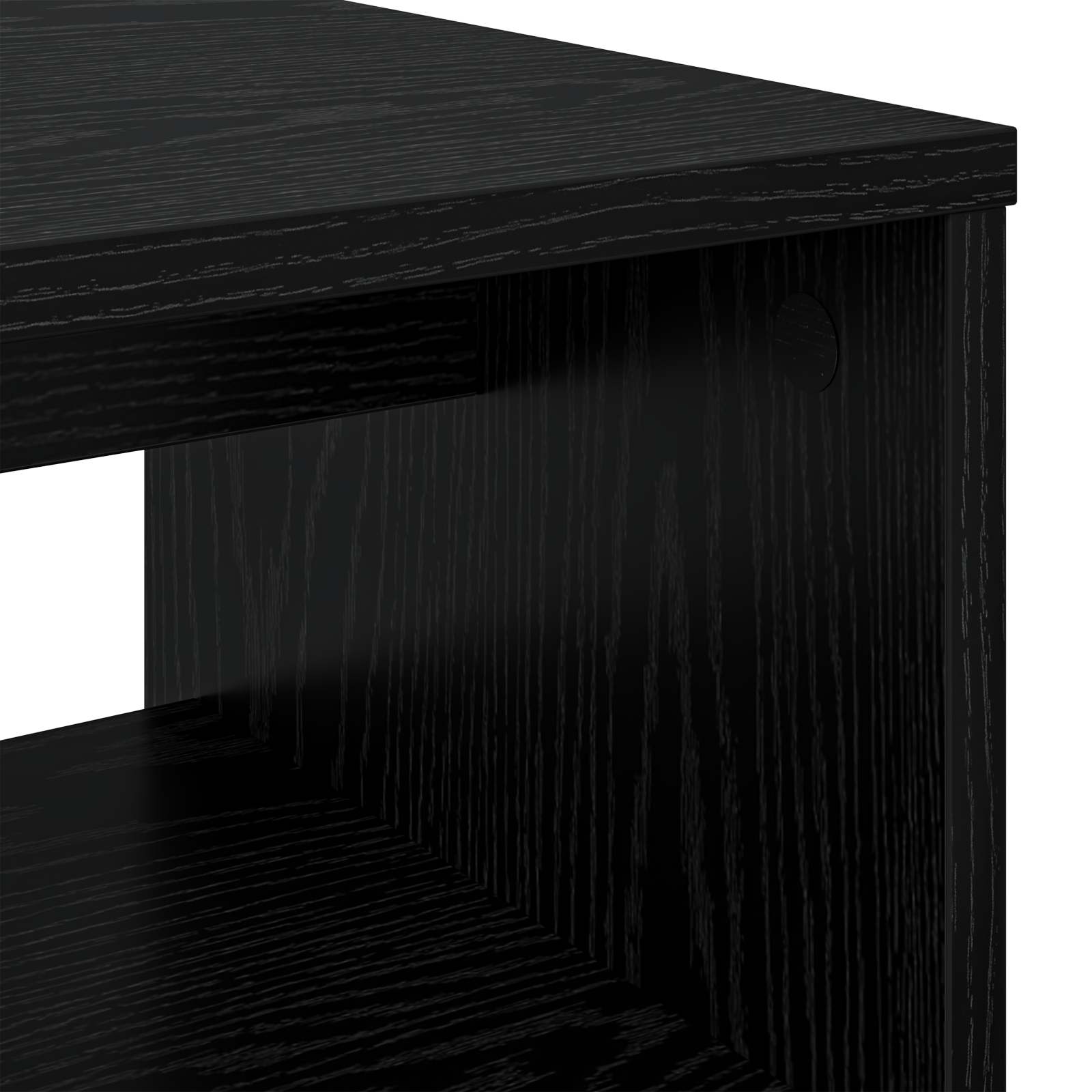 TV-Schränk Schwarz Eichen-Optik 60 x 35 x 40 cm Holzwerkstoff