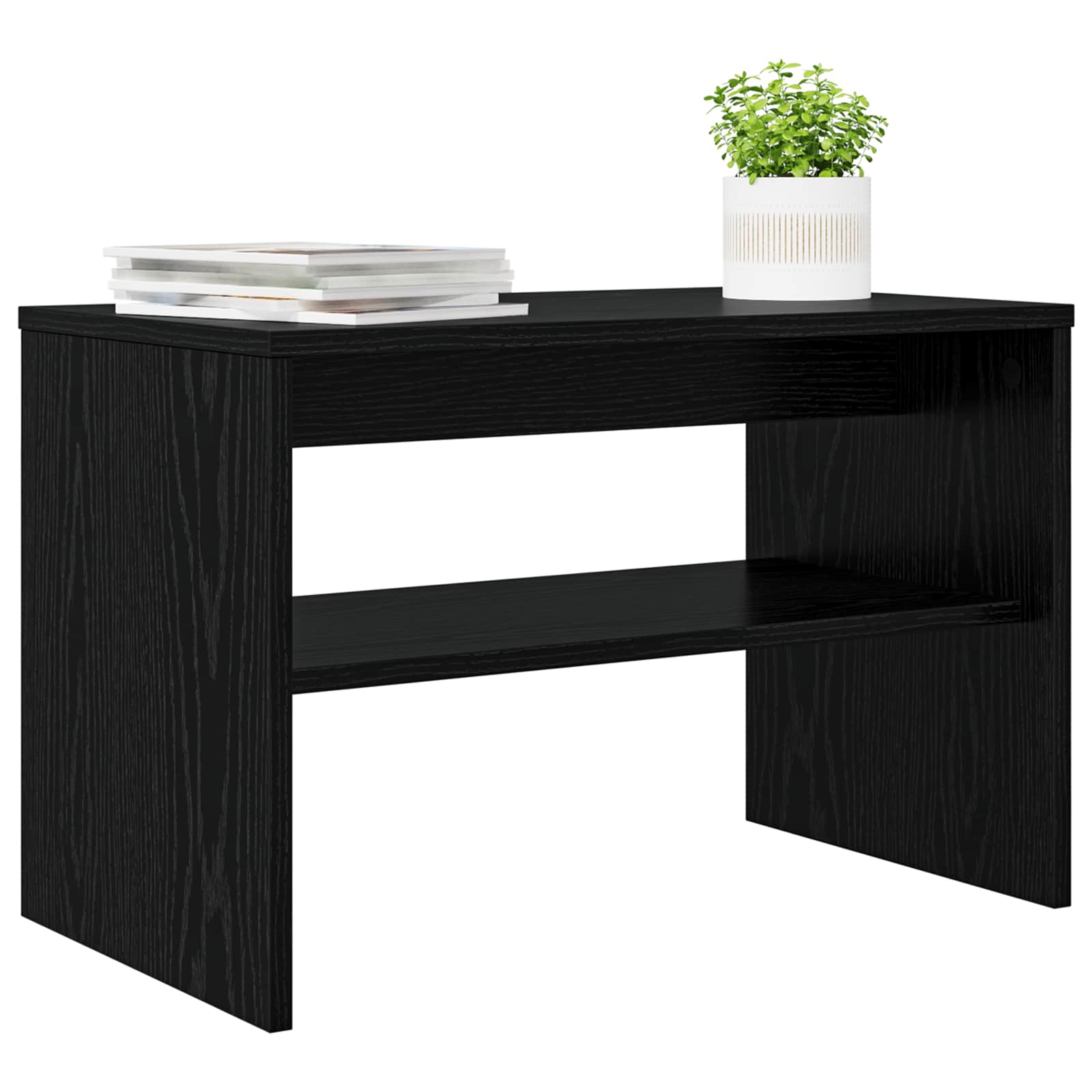 TV-Schränk Schwarz Eichen-Optik 60 x 35 x 40 cm Holzwerkstoff