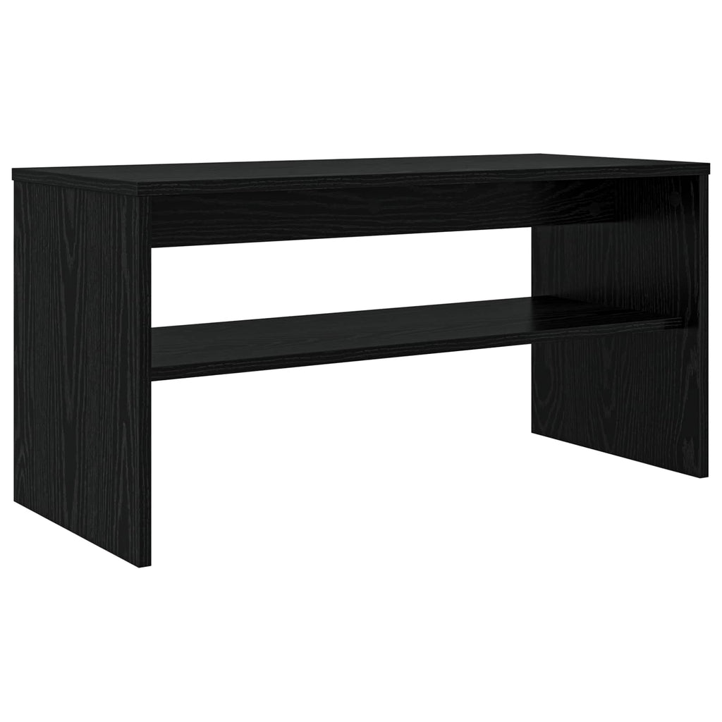 TV-Schränk Schwarz Eichen-Optik 80 x 35 x 40 cm Holzwerkstoff