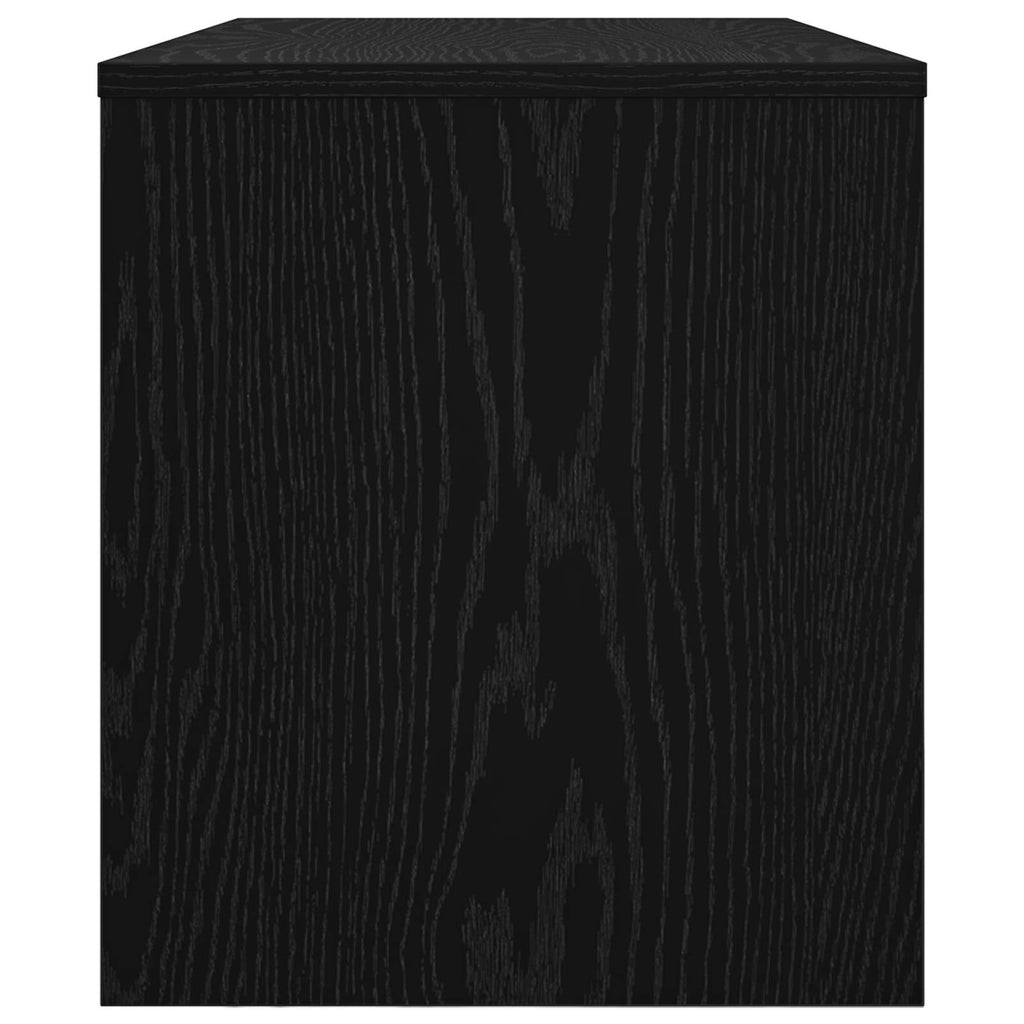 TV-Schränk Schwarz Eichen-Optik 80 x 35 x 40 cm Holzwerkstoff