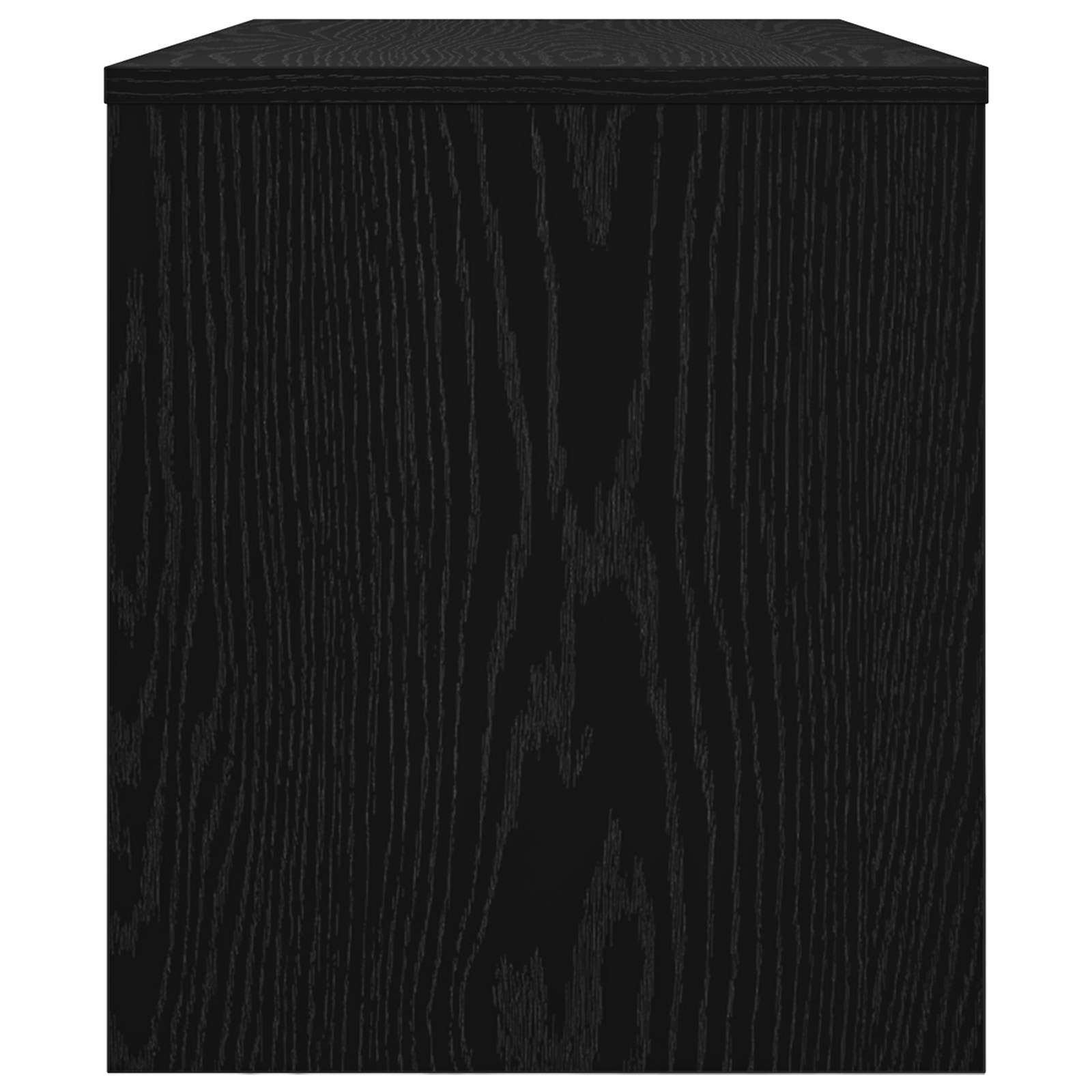 TV-Schränk Schwarz Eichen-Optik 80 x 35 x 40 cm Holzwerkstoff
