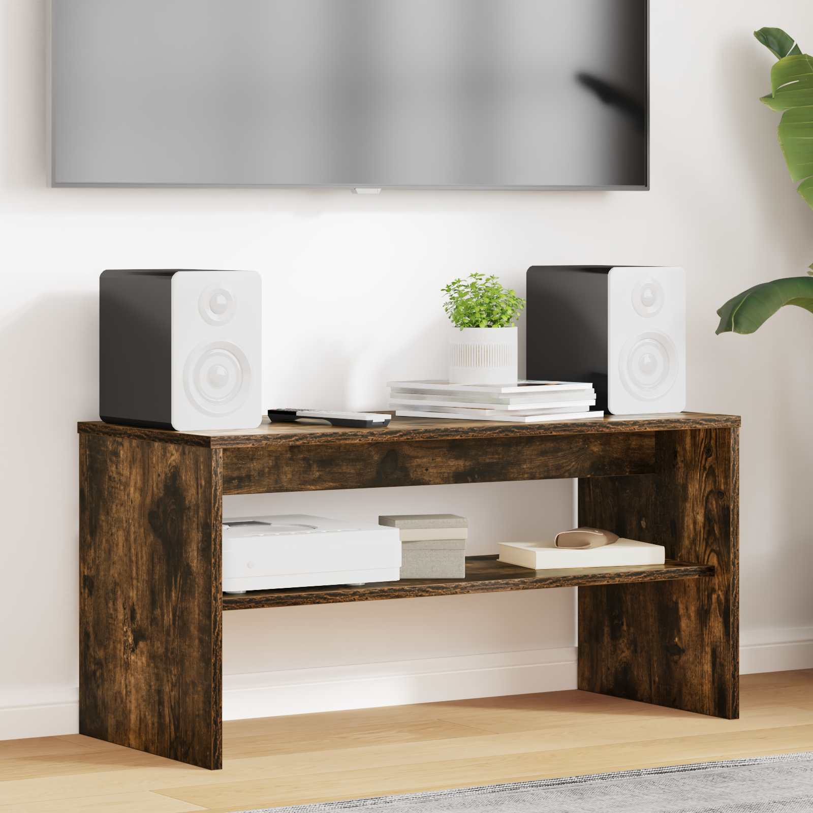 TV-Schränk Geräucherte Eiche 80 x 35 x 40 cm Holzwerkstoff