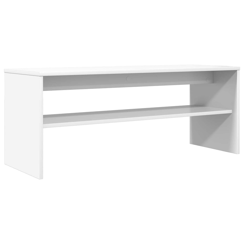 TV-Schränk Weiß 100 x 35 x 40 cm Holzwerkstoff