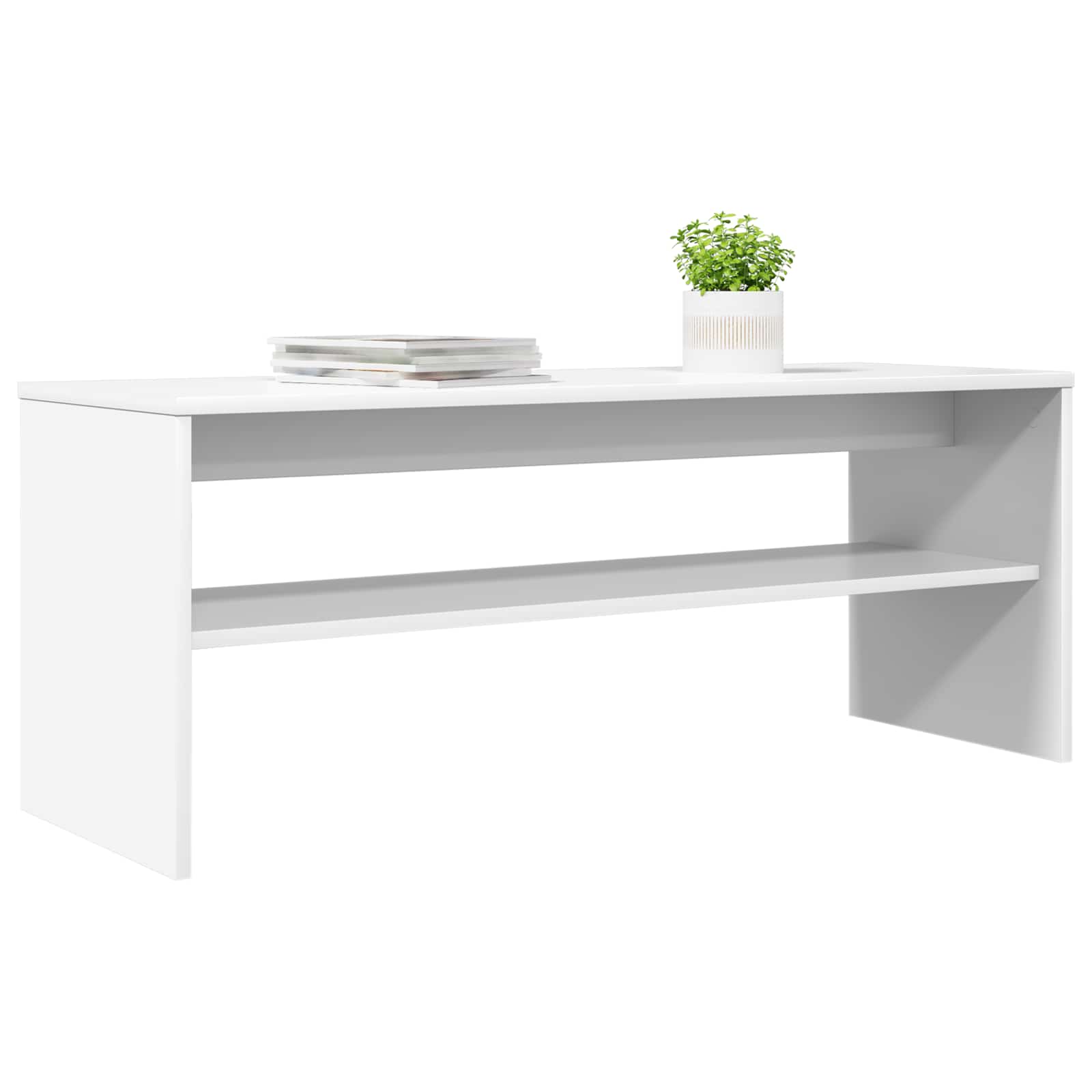 TV-Schränk Weiß 100 x 35 x 40 cm Holzwerkstoff