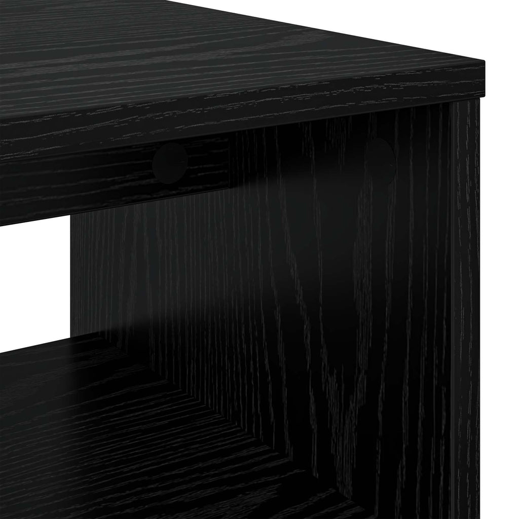 TV-Schränk Schwarz Eichen-Optik 100 x 35 x 40 cm Holzwerkstoff