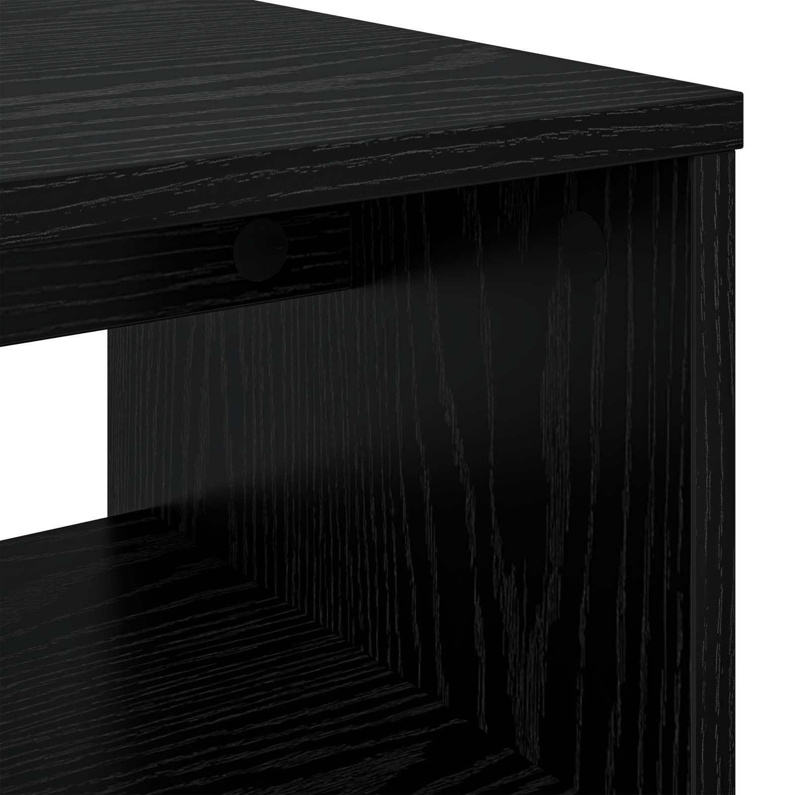 TV-Schränk Schwarz Eichen-Optik 100 x 35 x 40 cm Holzwerkstoff