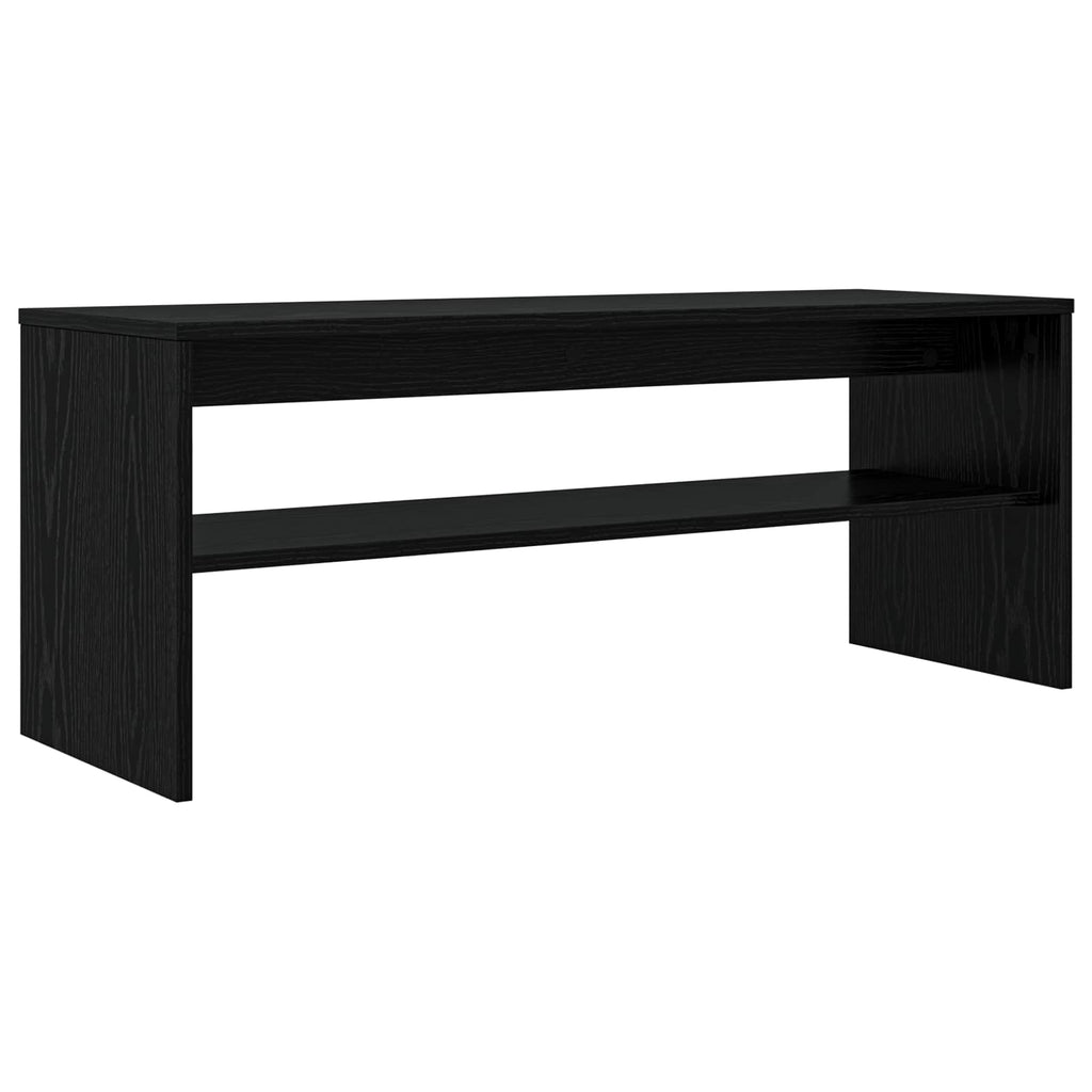 TV-Schränk Schwarz Eichen-Optik 100 x 35 x 40 cm Holzwerkstoff