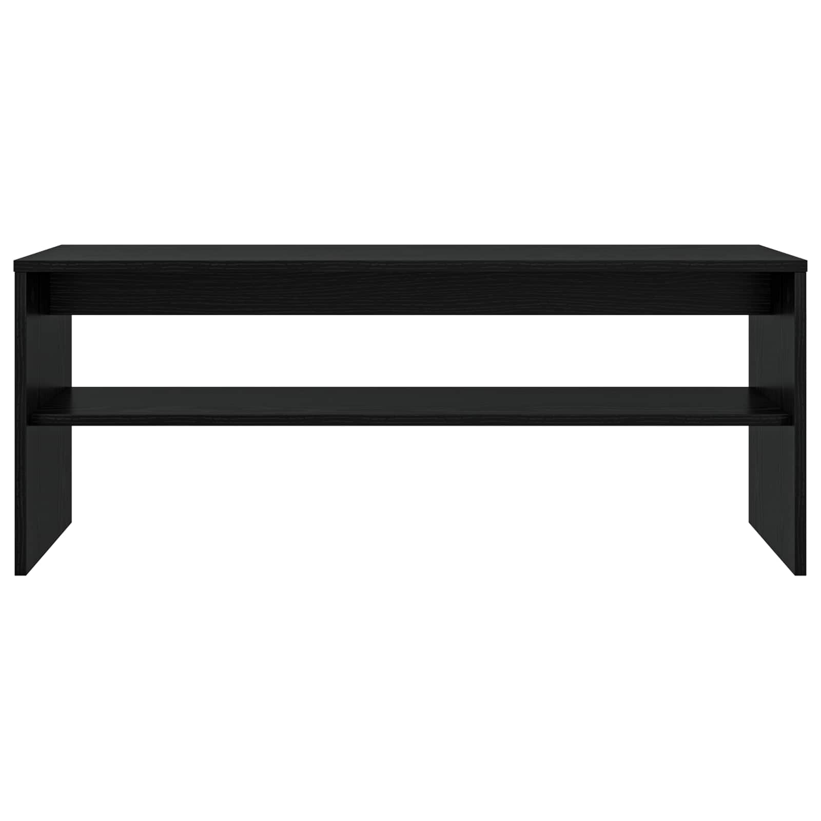 TV-Schränk Schwarz Eichen-Optik 100 x 35 x 40 cm Holzwerkstoff