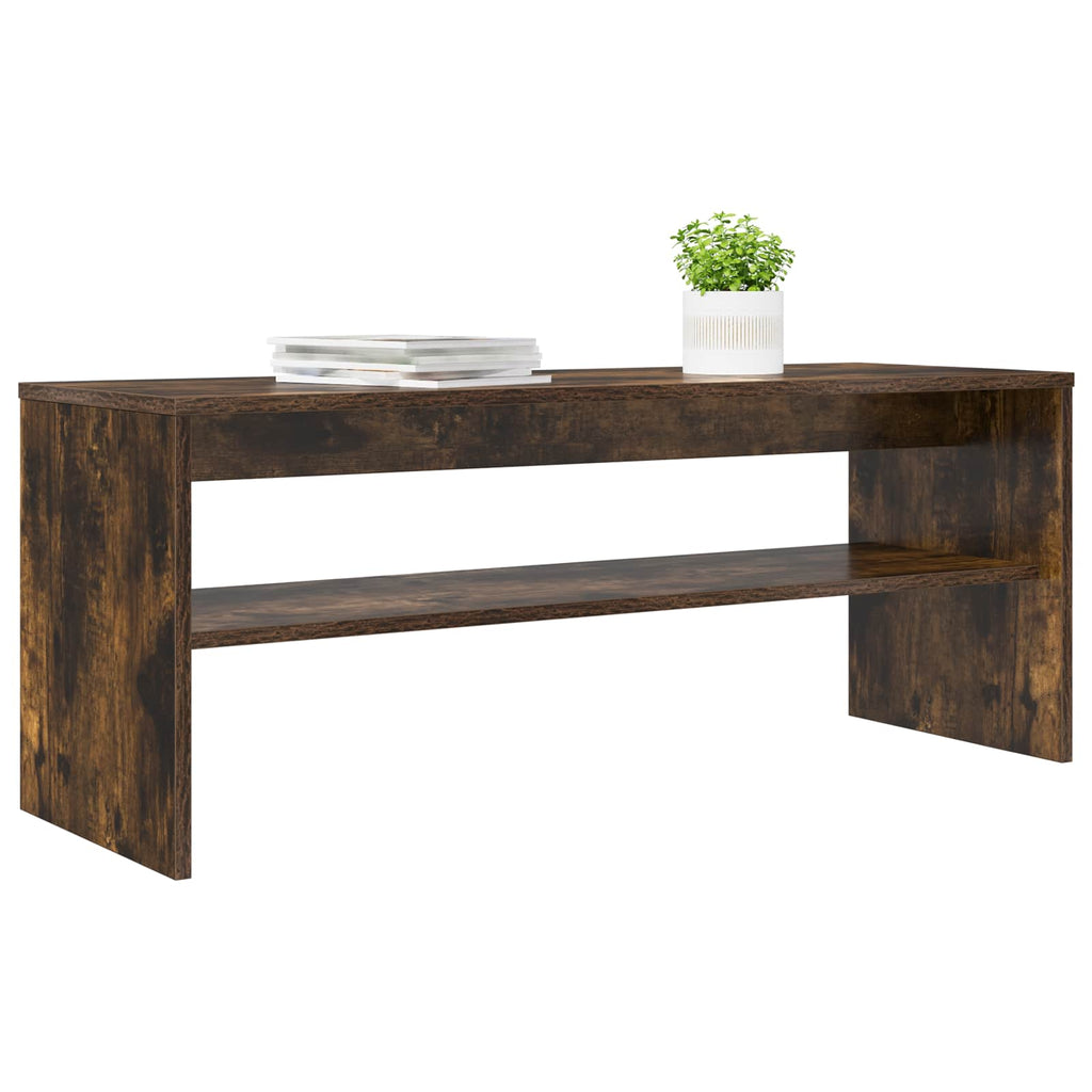 TV-Schränk Geräucherte Eiche 100 x 35 x 40 cm Holzwerkstoff