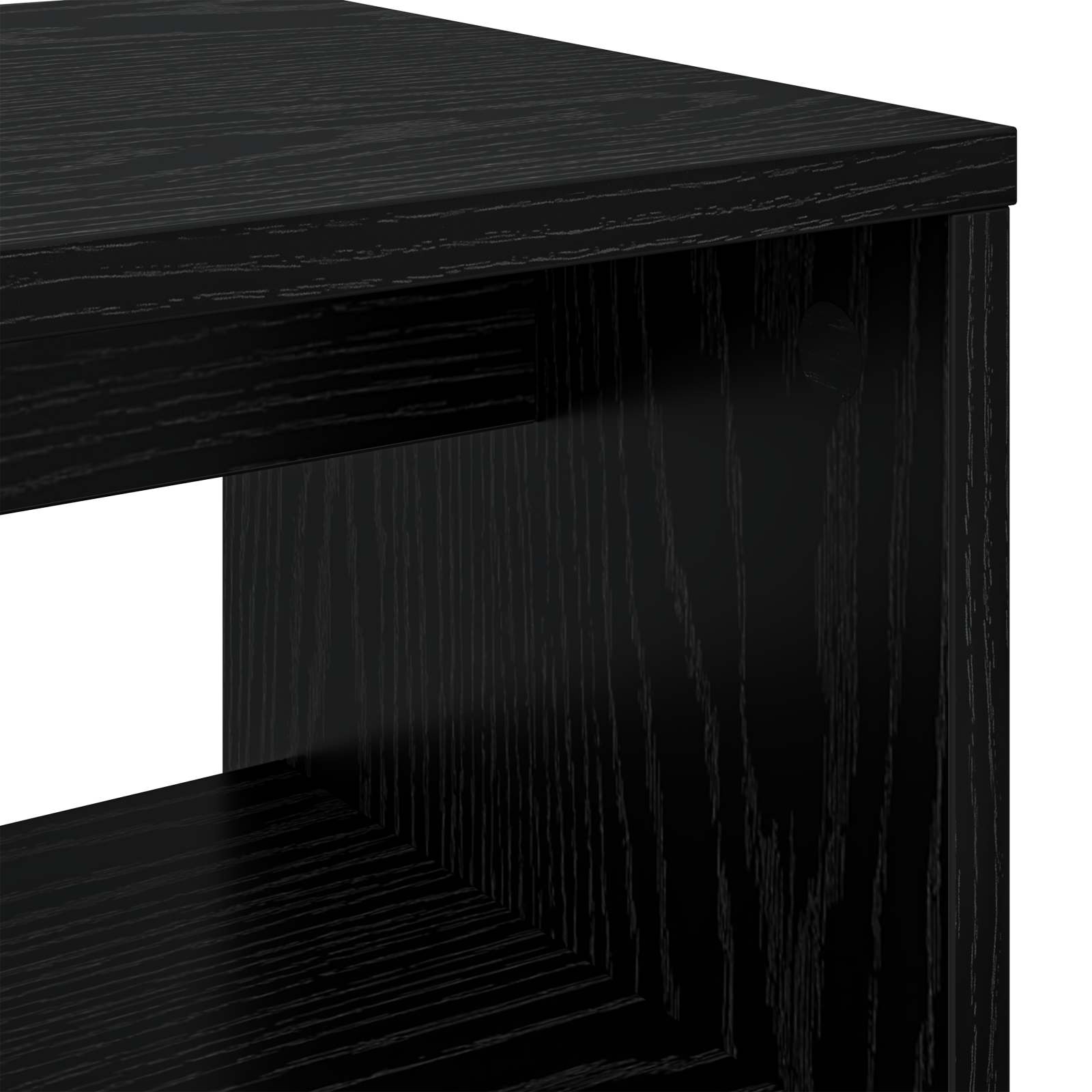 TV-Schränk Schwarz Eichen-Optik 60 x 30 x 40 cm Holzwerkstoff