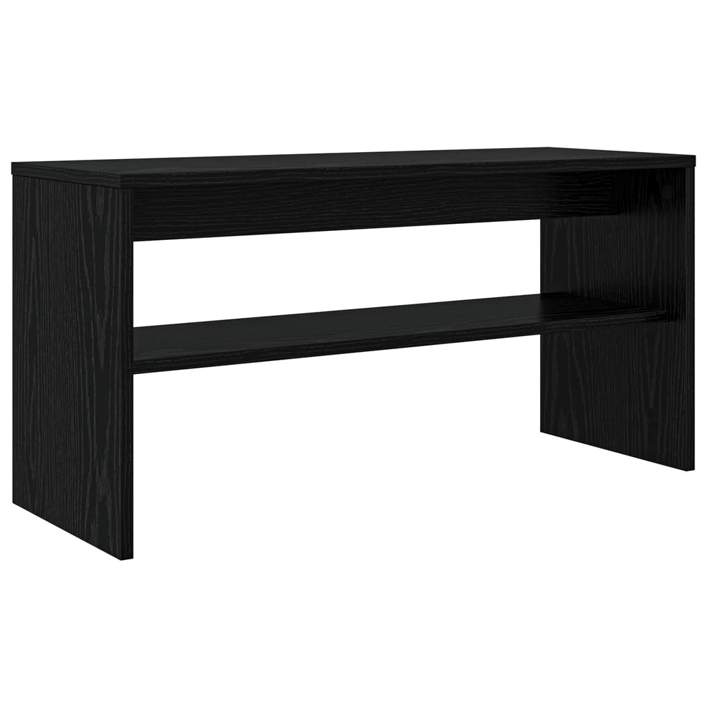 TV-Schränk Schwarz Eichen-Optik 80 x 30 x 40 cm Holzwerkstoff