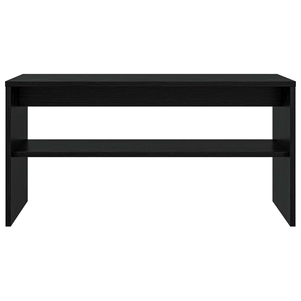 TV-Schränk Schwarz Eichen-Optik 80 x 30 x 40 cm Holzwerkstoff
