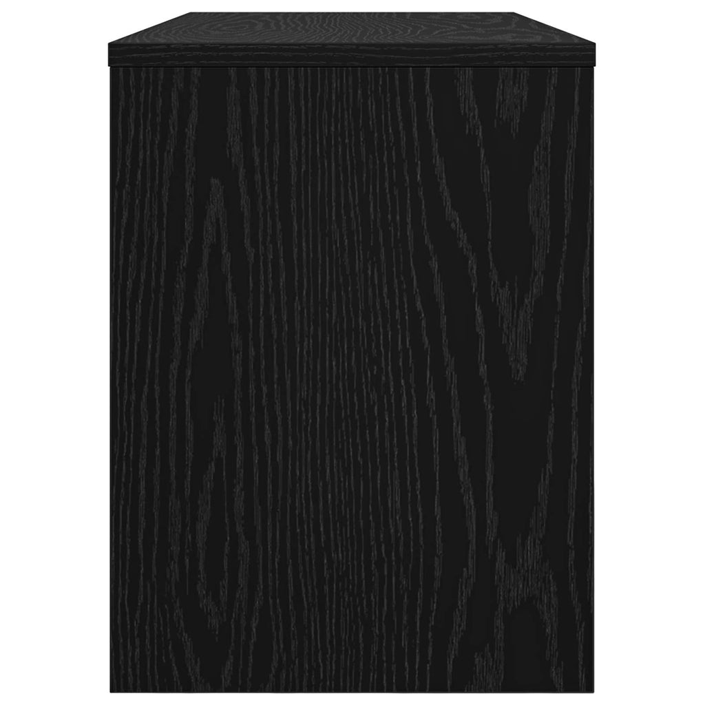 TV-Schränk Schwarz Eichen-Optik 80 x 30 x 40 cm Holzwerkstoff