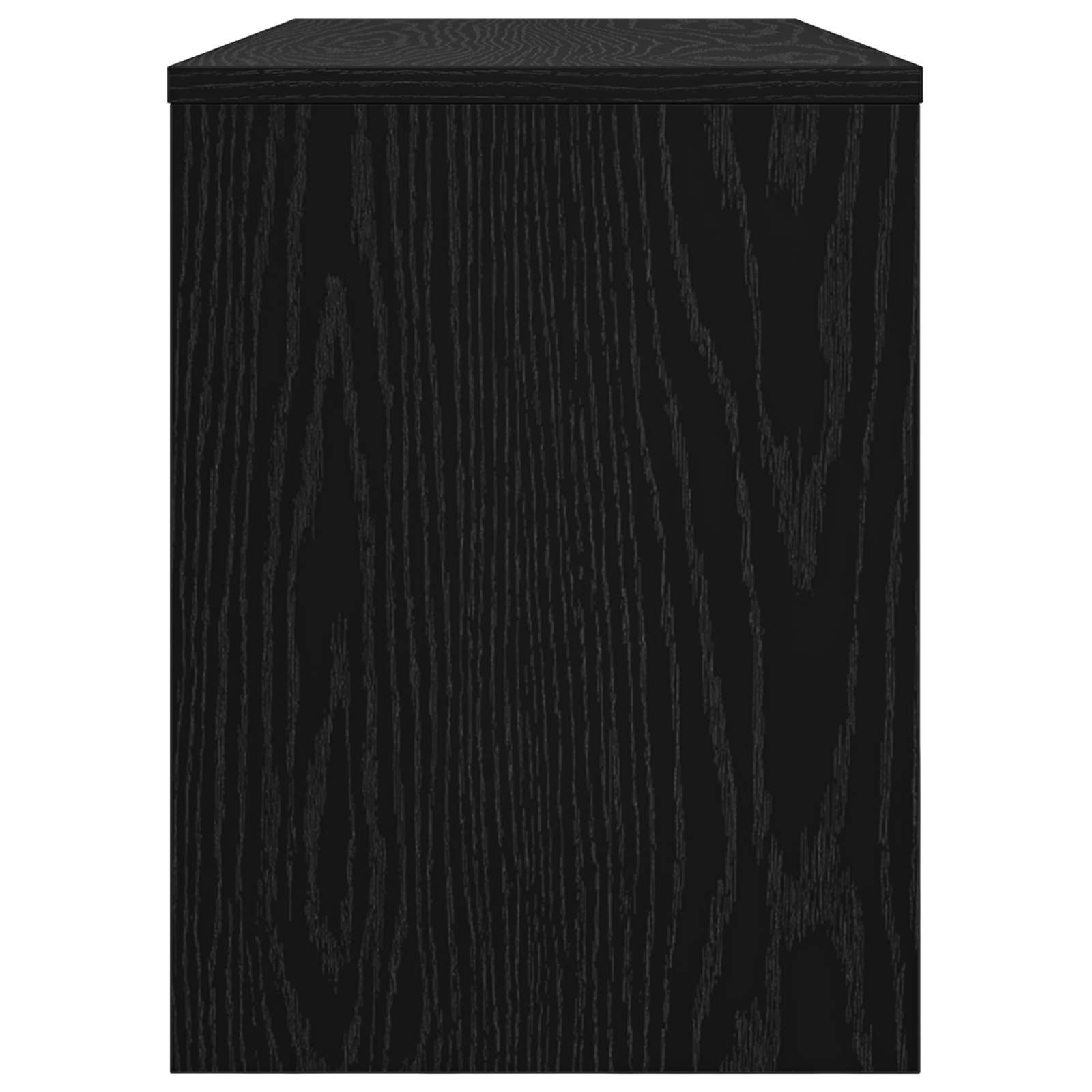 TV-Schränk Schwarz Eichen-Optik 80 x 30 x 40 cm Holzwerkstoff