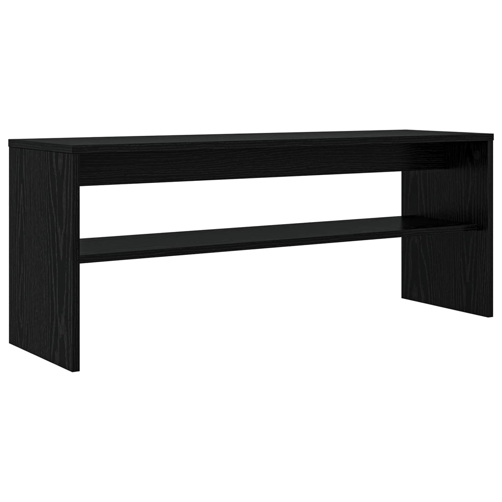 TV-Schränk Schwarz Eichen-Optik 100 x 30 x 40 cm Holzwerkstoff
