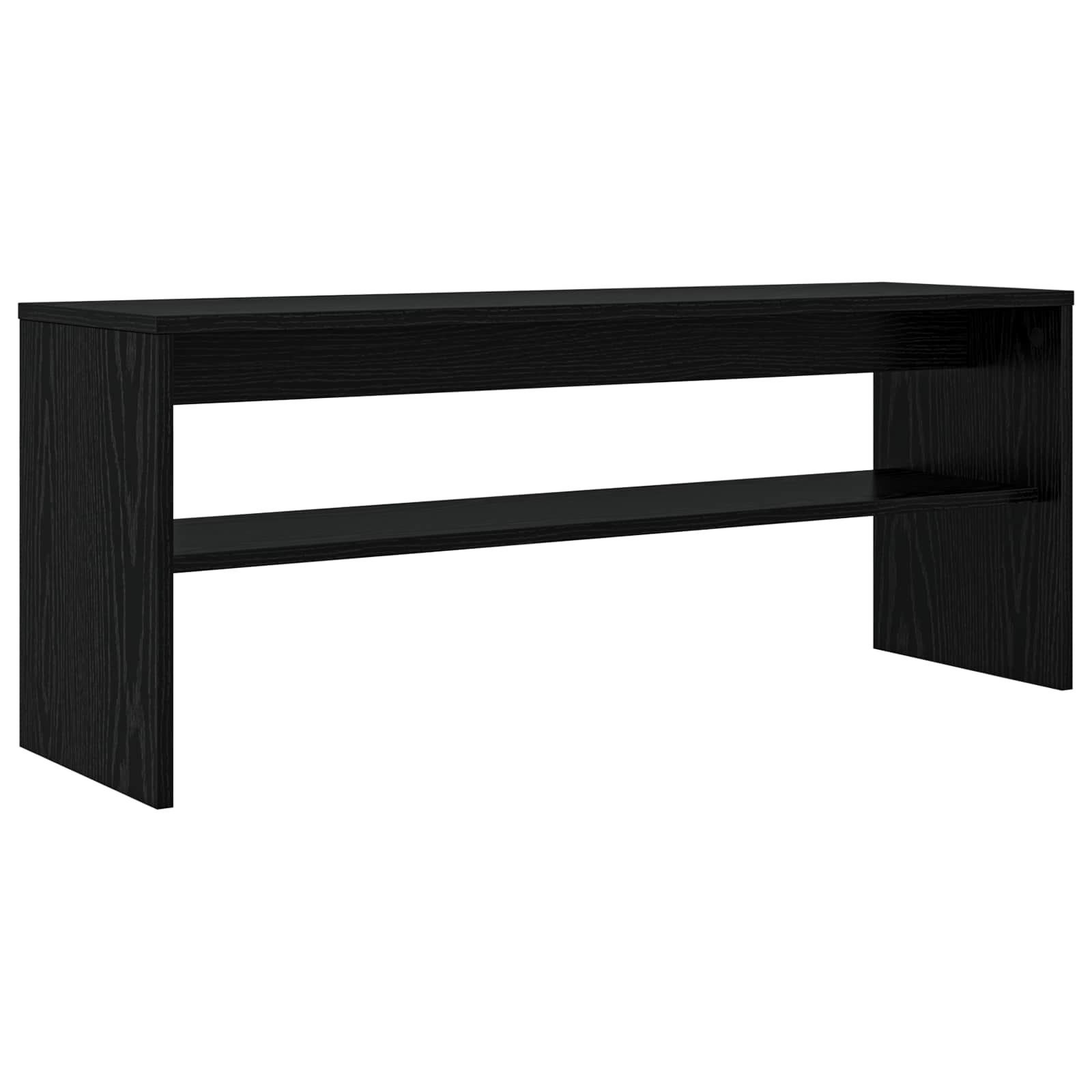TV-Schränk Schwarz Eichen-Optik 100 x 30 x 40 cm Holzwerkstoff
