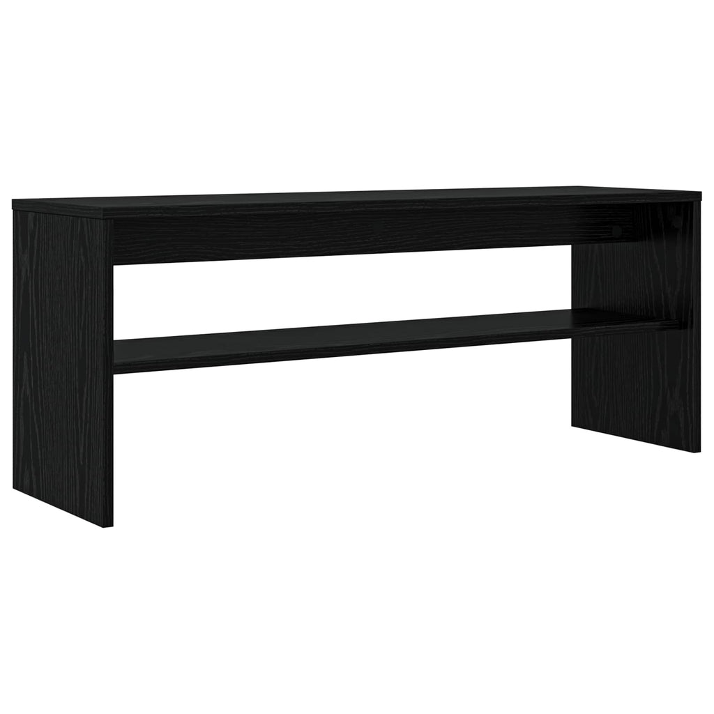 TV-Schränk Schwarz Eichen-Optik 100 x 30 x 40 cm Holzwerkstoff